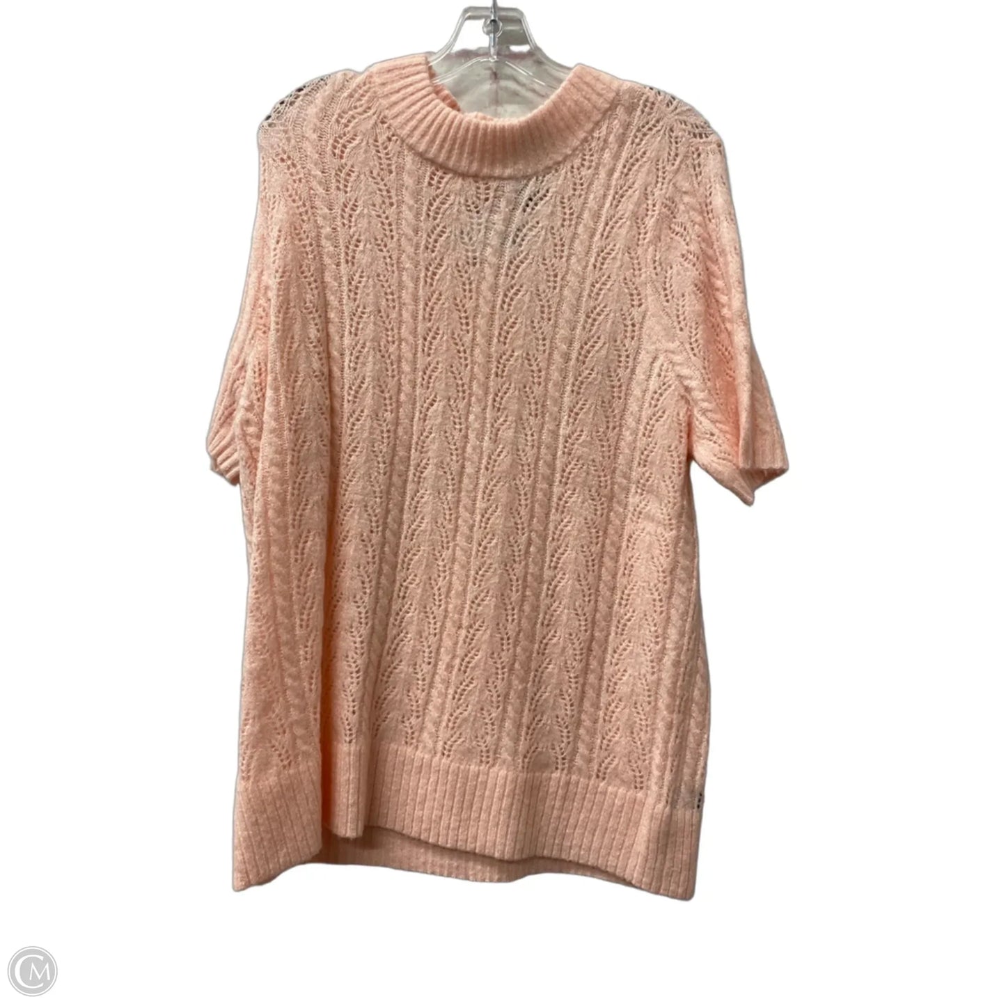Sweater Short Sleeve By Torrid In Pink, Size: 2x