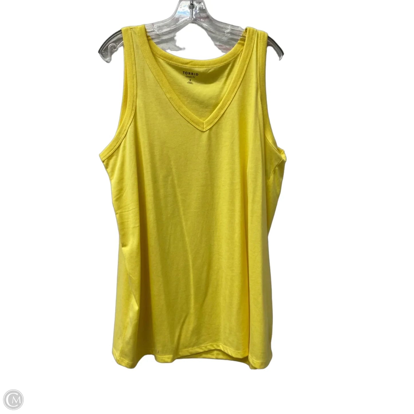 Top Sleeveless Basic By Torrid In Yellow, Size: 2x