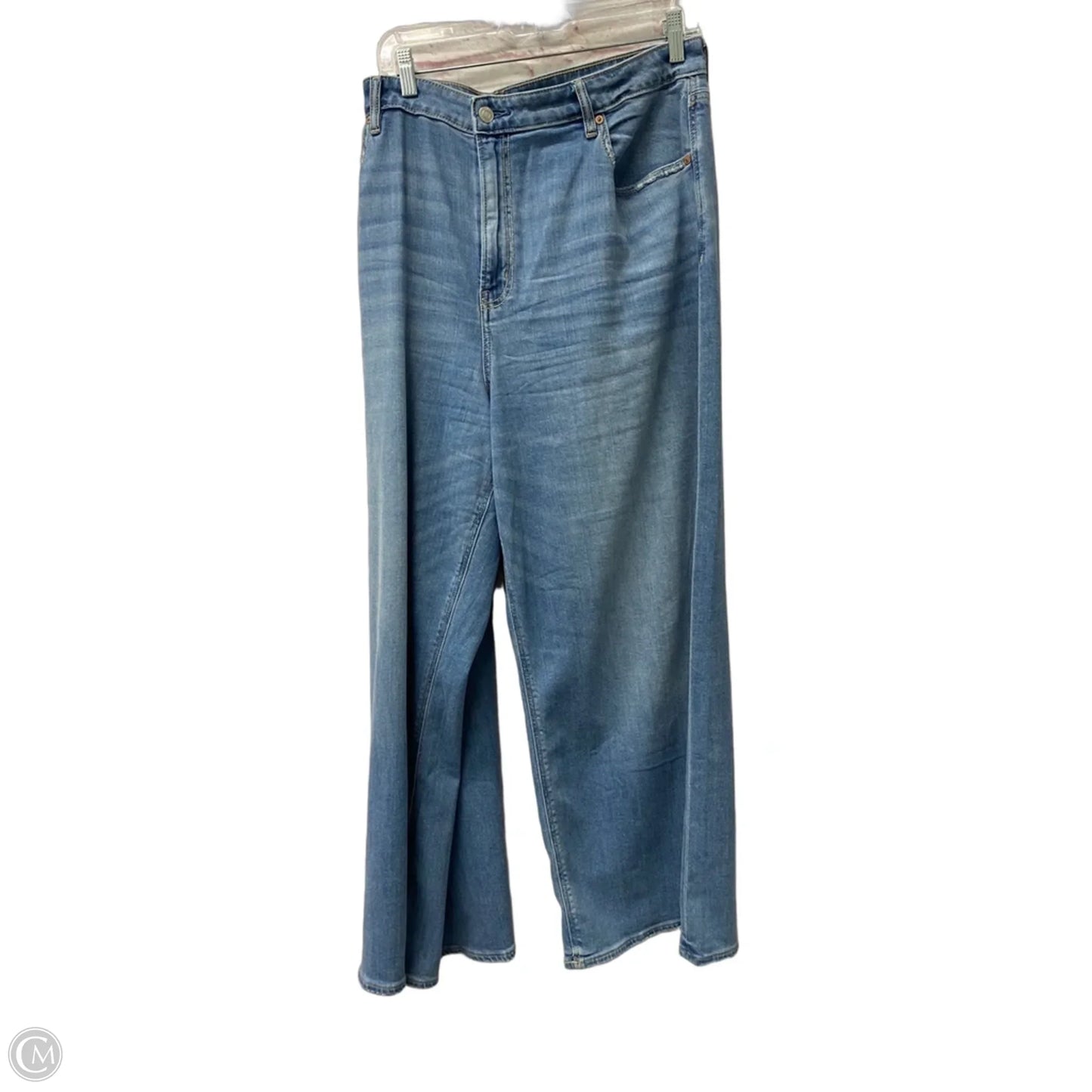 Jeans Wide Leg By American Eagle In Blue, Size: 18