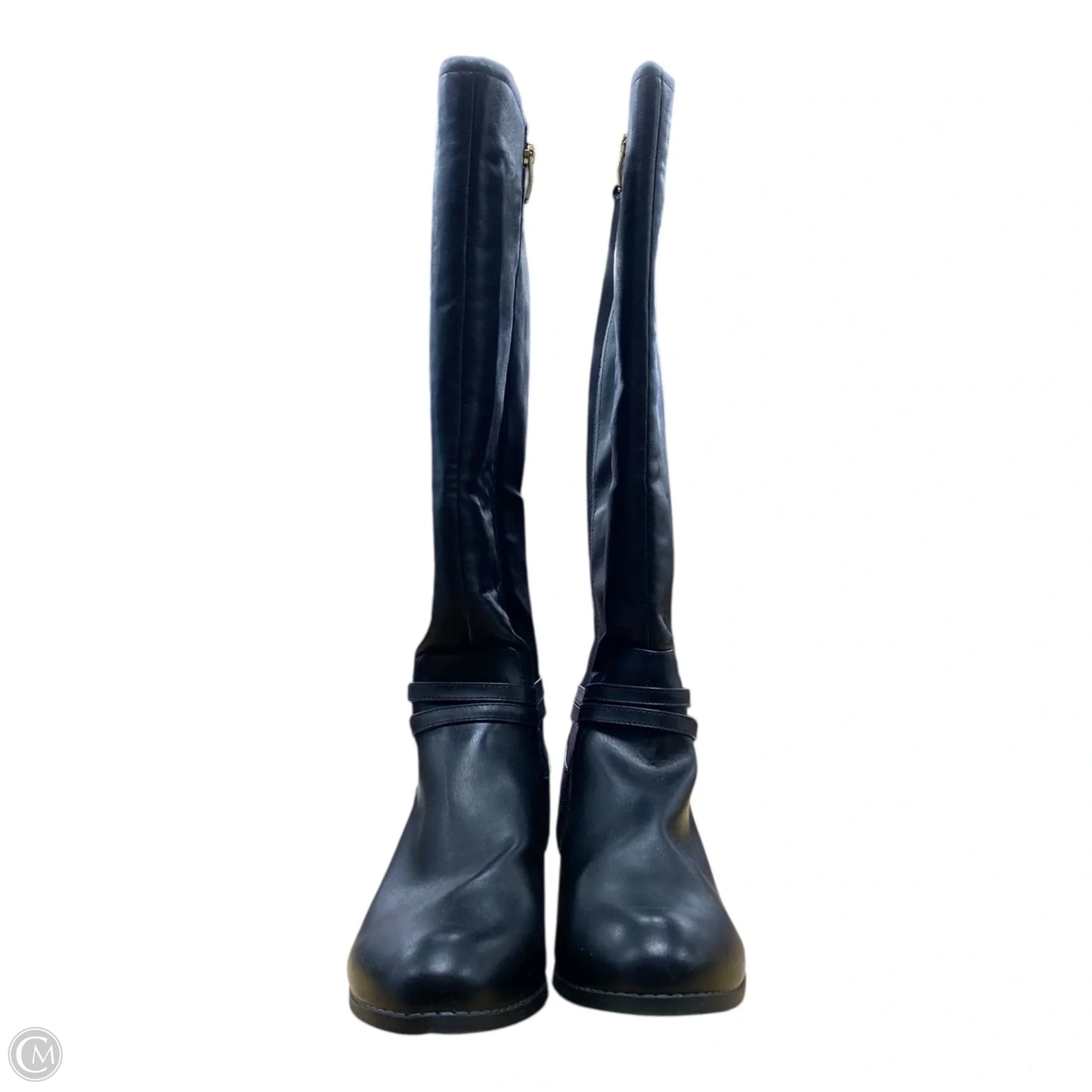 Boots Knee Flats By Liz Claiborne In Black, Size: 11