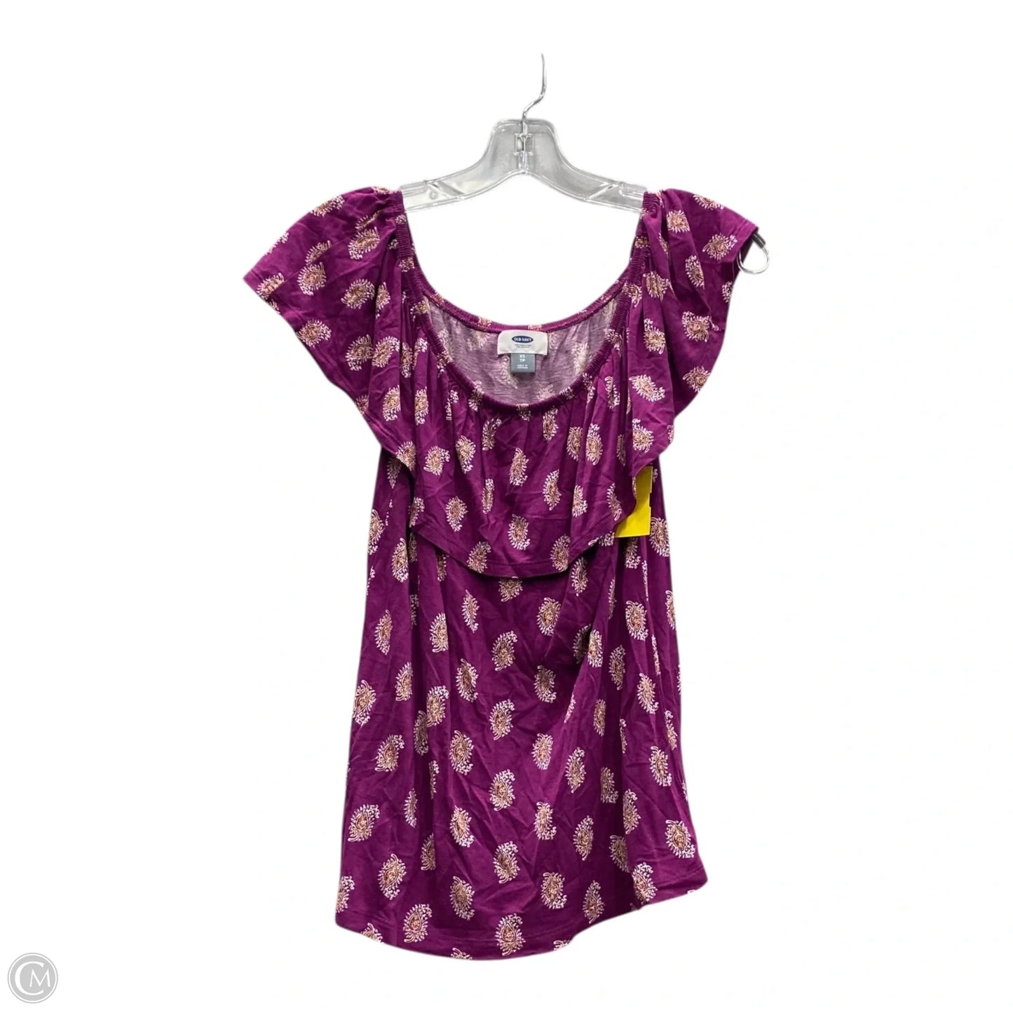 Top Short Sleeve By Old Navy In Purple, Size: Xs