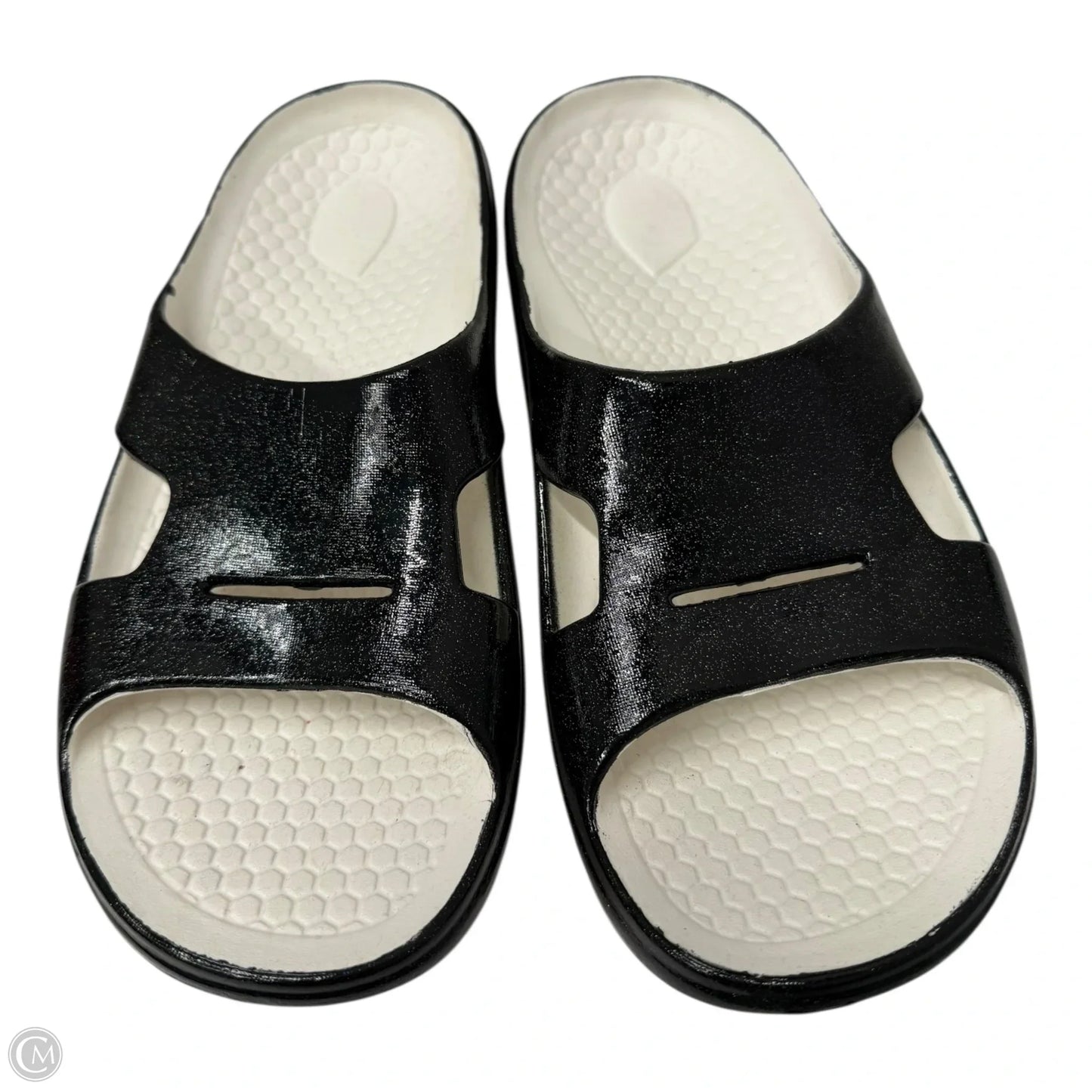 Sandals Flats By Spenco In Black & White, Size: 10