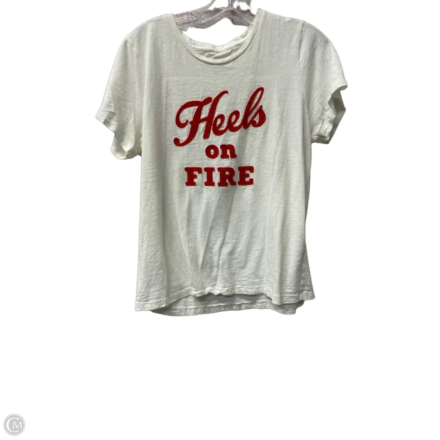 Top Short Sleeve By J. Crew In White, Size: L