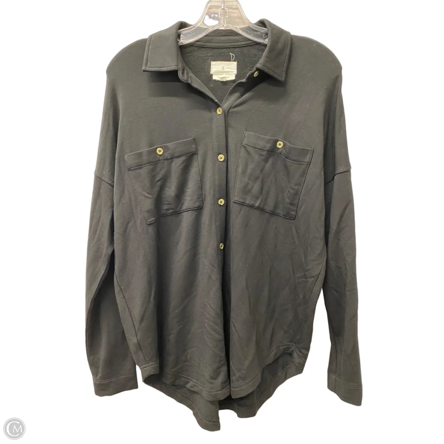 Top Long Sleeve By Lou And Grey In Black, Size: Xs