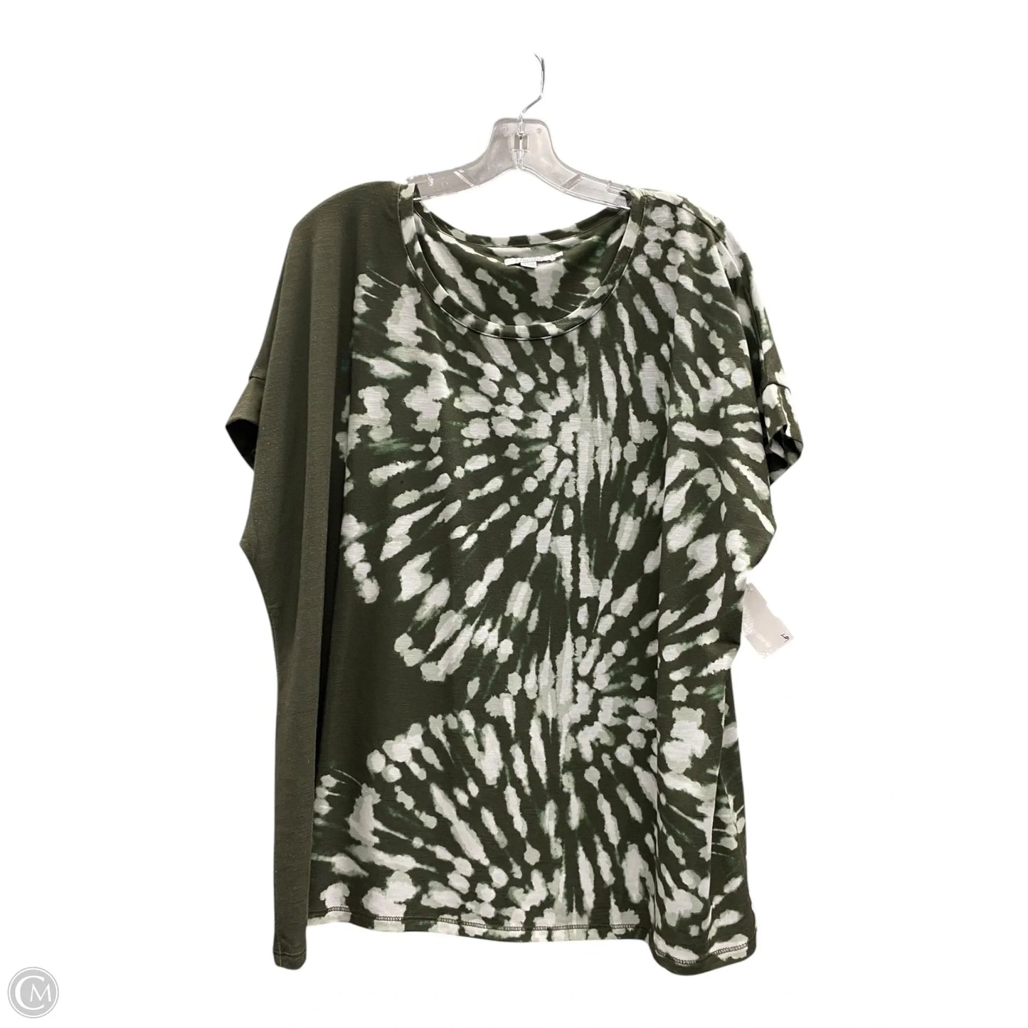 Top Short Sleeve By Chicos In Green, Size: Xl