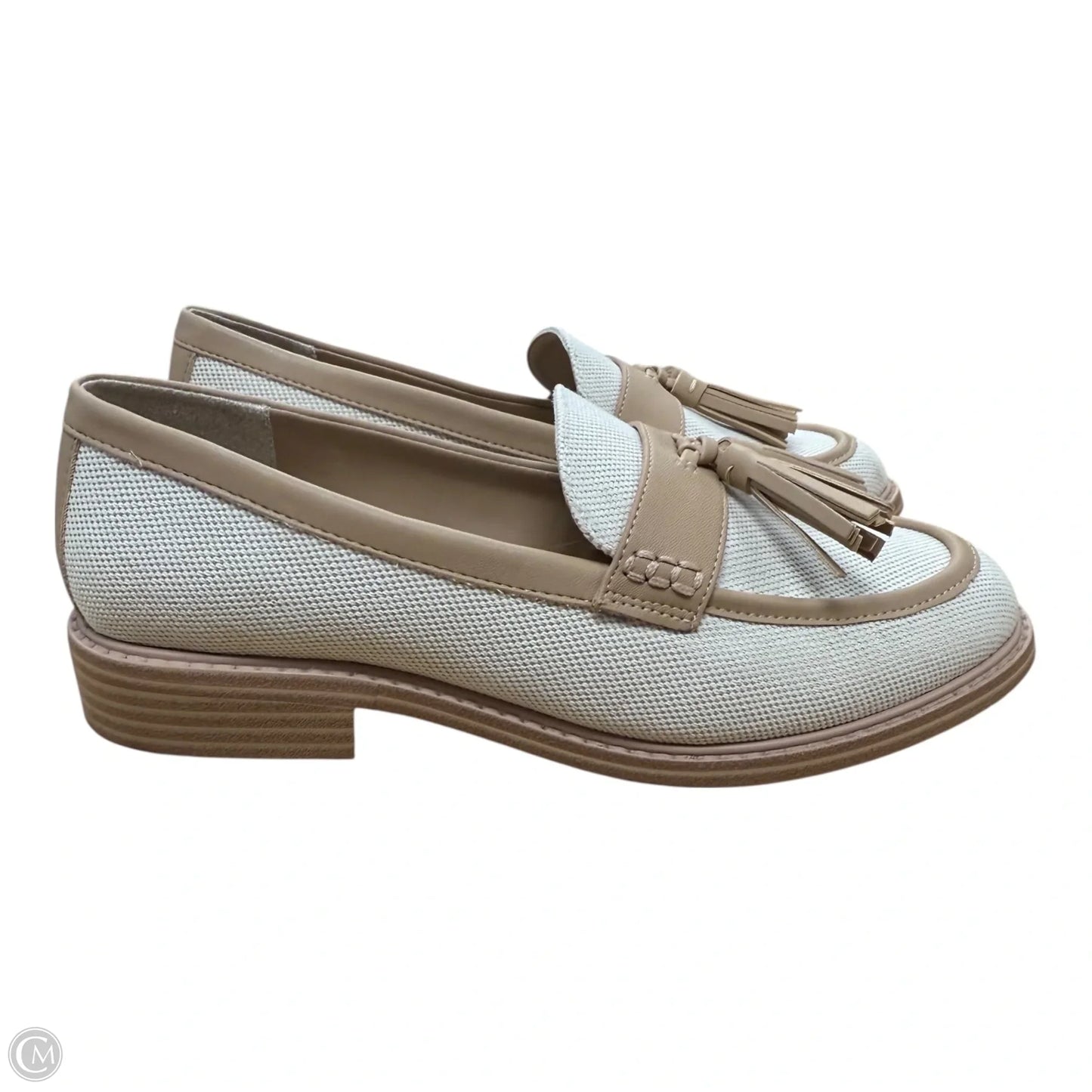 Shoes Flats By Franco Sarto In Tan & White, Size: 8