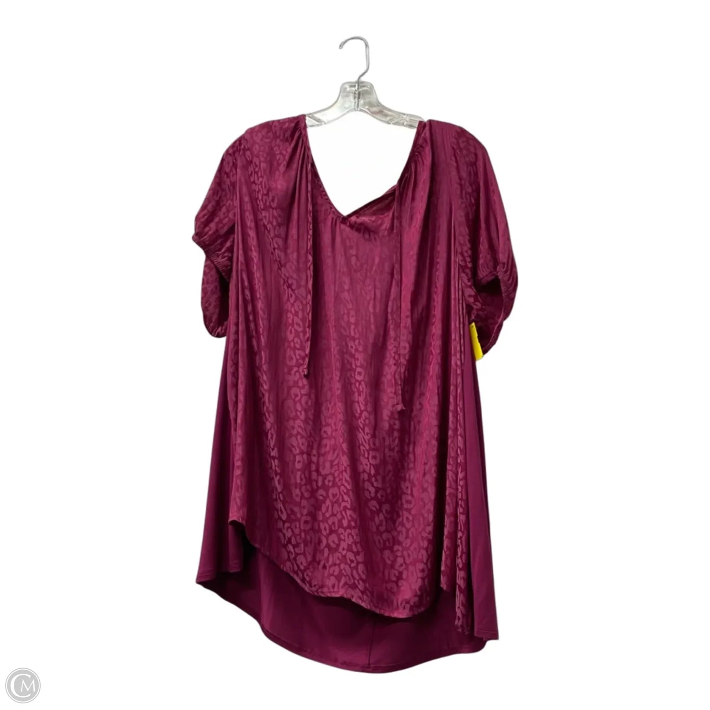 Top Short Sleeve By Lane Bryant In Purple, Size: 2x