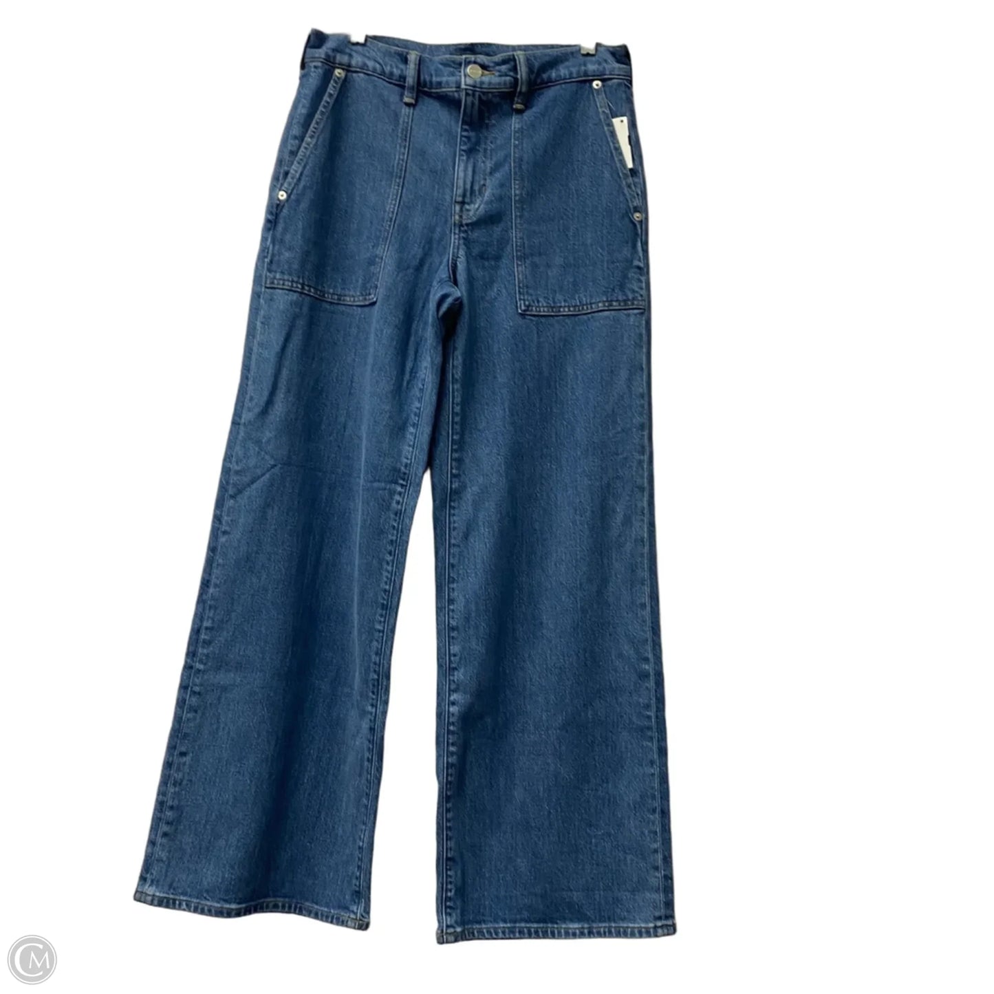 Jeans Wide Leg By J. Crew In Blue Denim, Size: 2