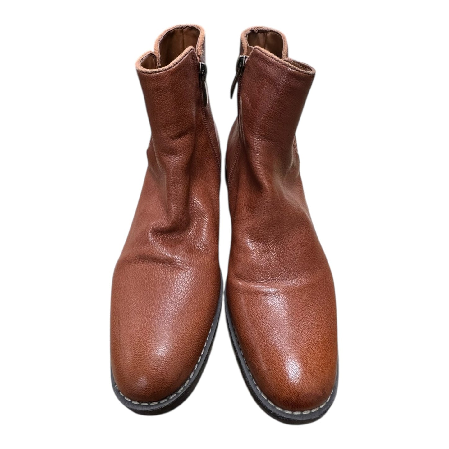 Boots Ankle Heels By Franco Sarto In Brown, Size:8.5