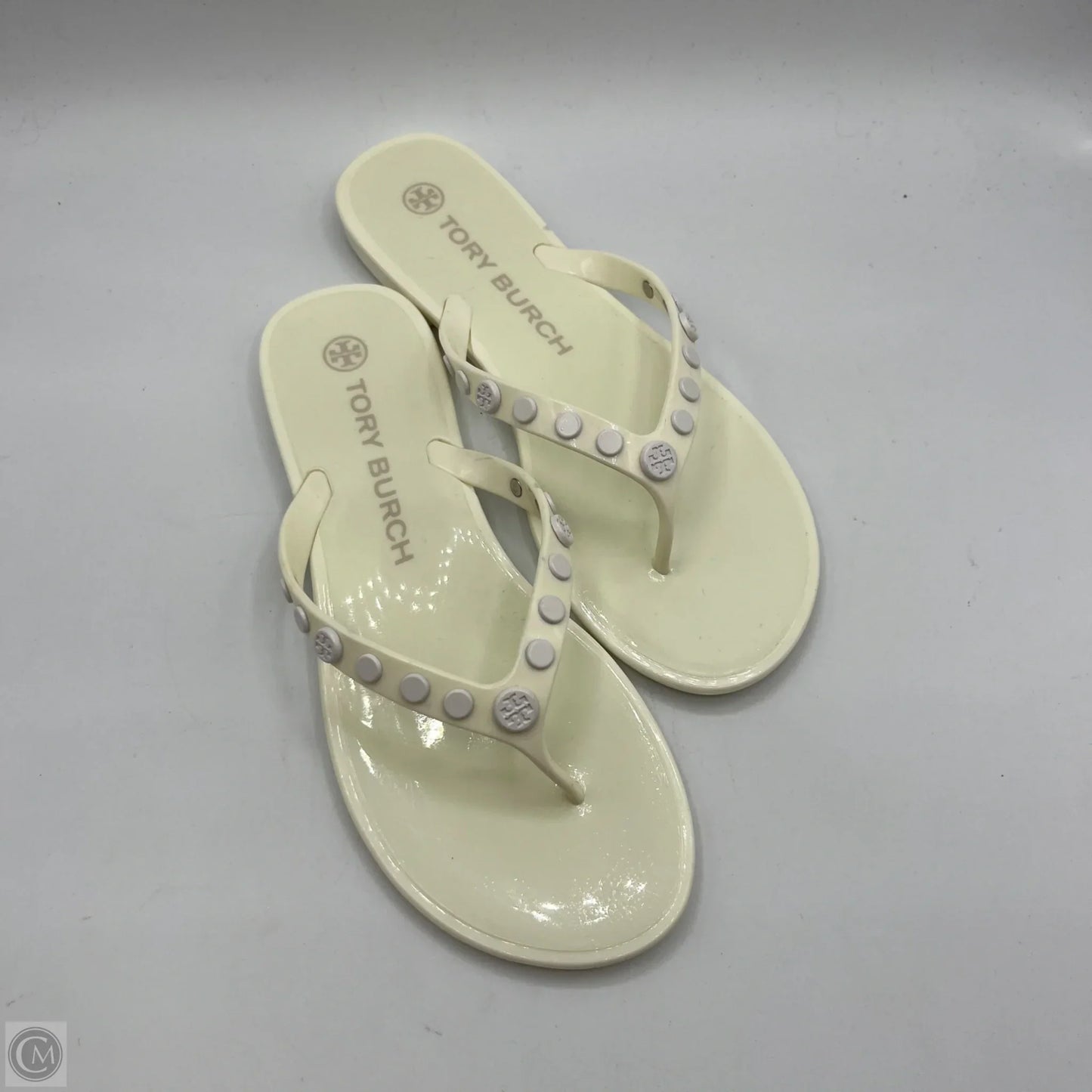 Sandals Designer By Tory Burch In White, Size: 7