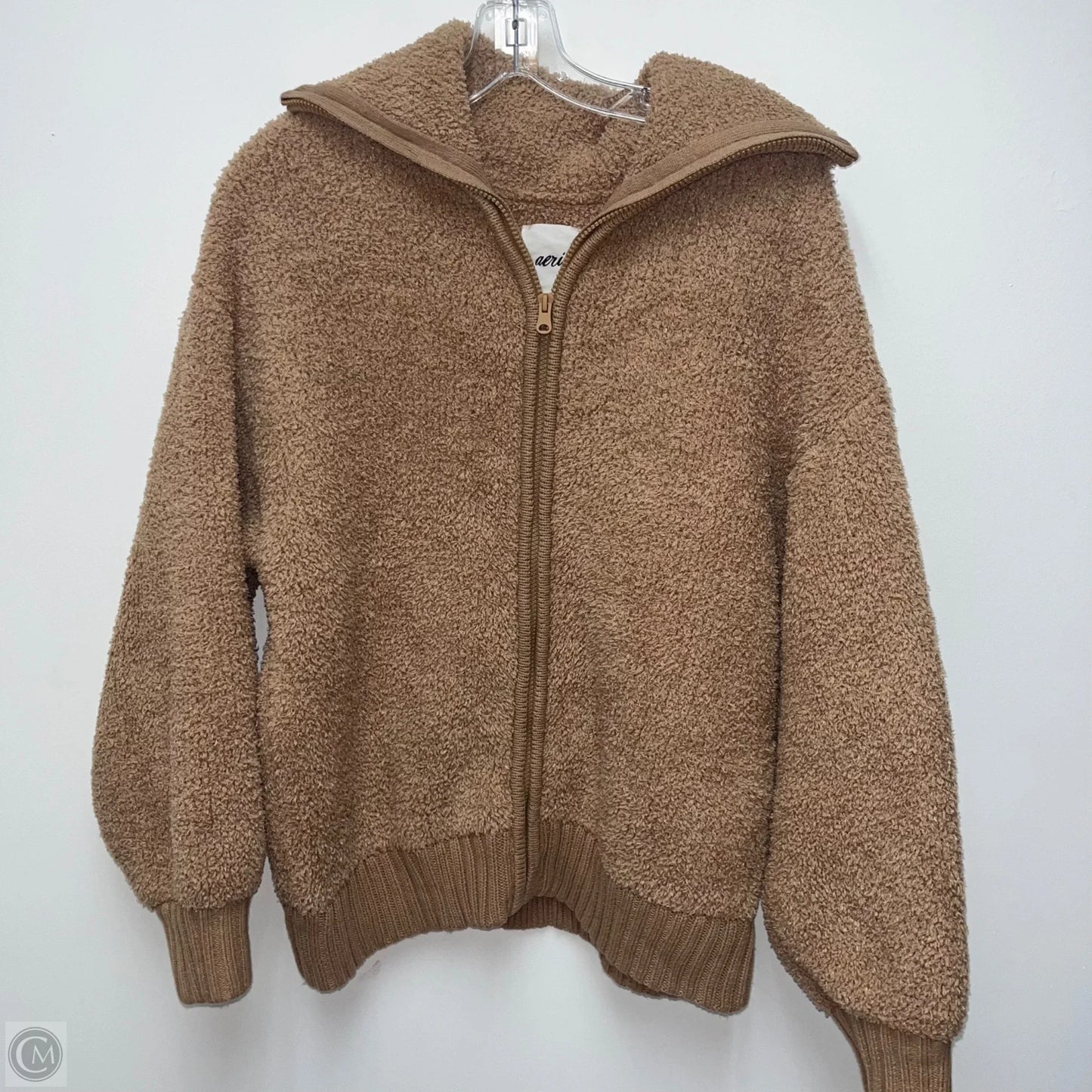 Jacket Faux Fur & Sherpa By Aerie In Tan, Size: M