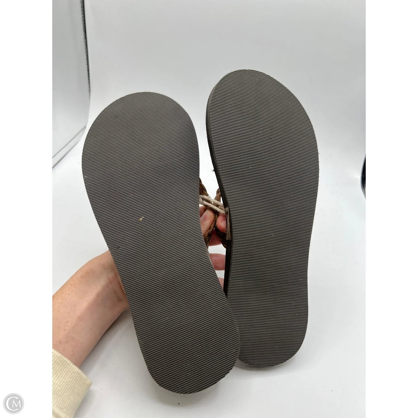 Sandals Flip Flops By American Eagle In Brown, Size: 9