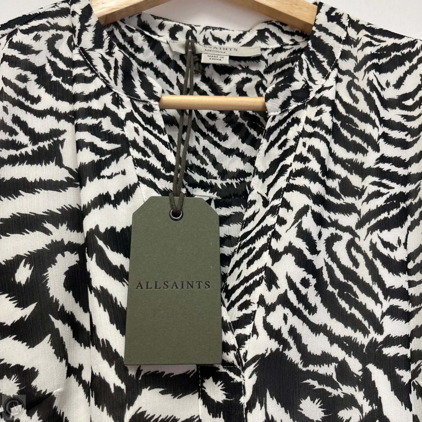 Dress Designer By All Saints In Animal Print, Size: M