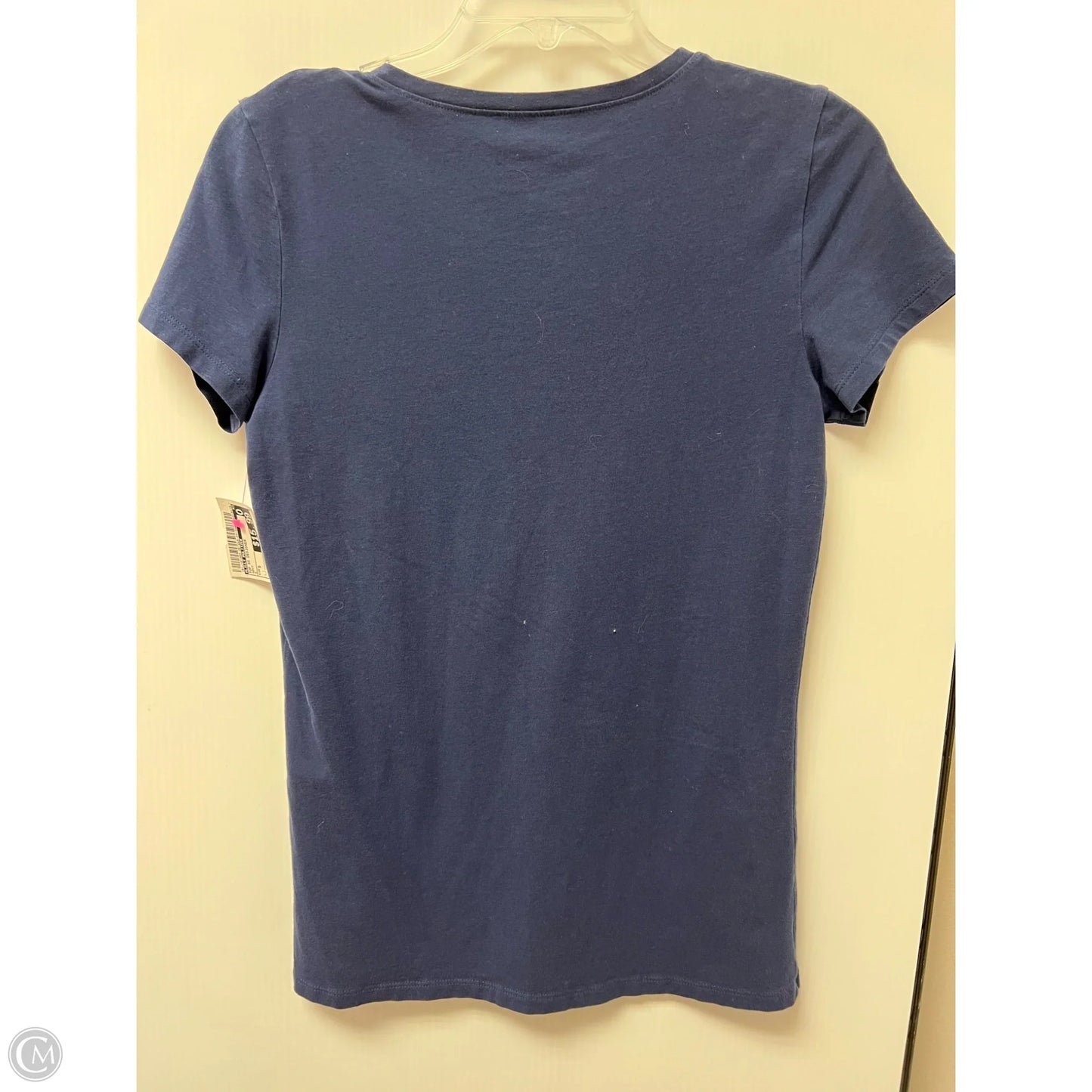 Top Short Sleeve Designer By Lilly Pulitzer In Navy, Size: S