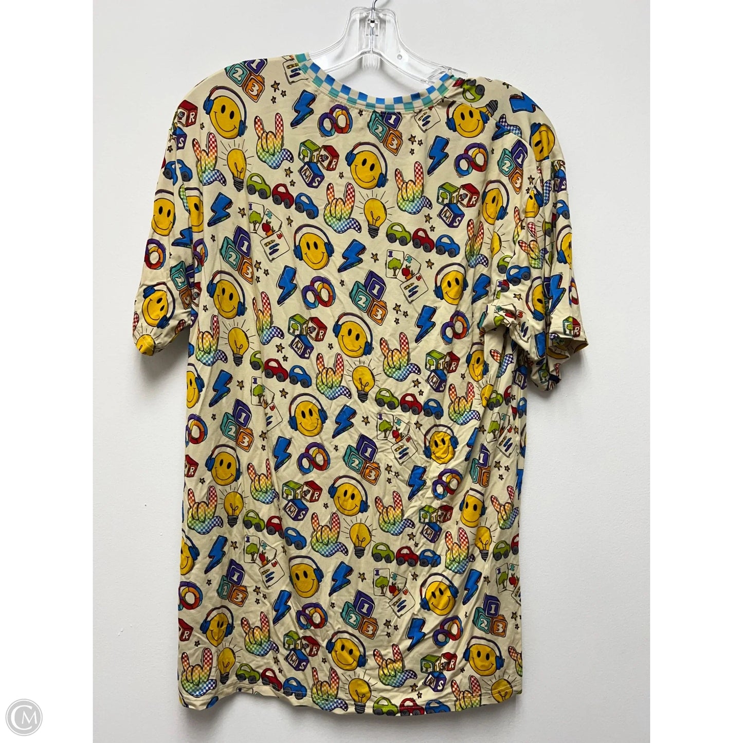 Top Short Sleeve By Bundle Of Joy In Multi-colored, Size: M