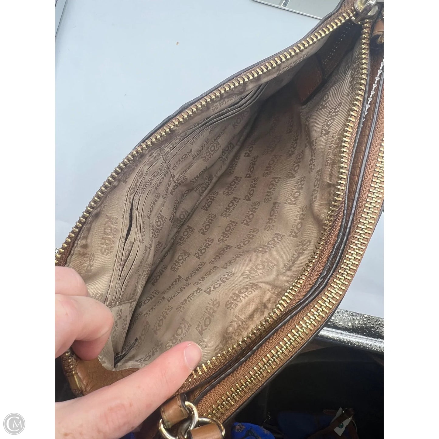 Crossbody Designer By Michael Kors, Size: Medium