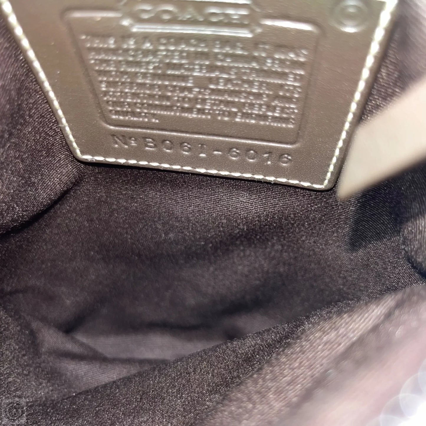 Crossbody Designer By Coach, Size: Small