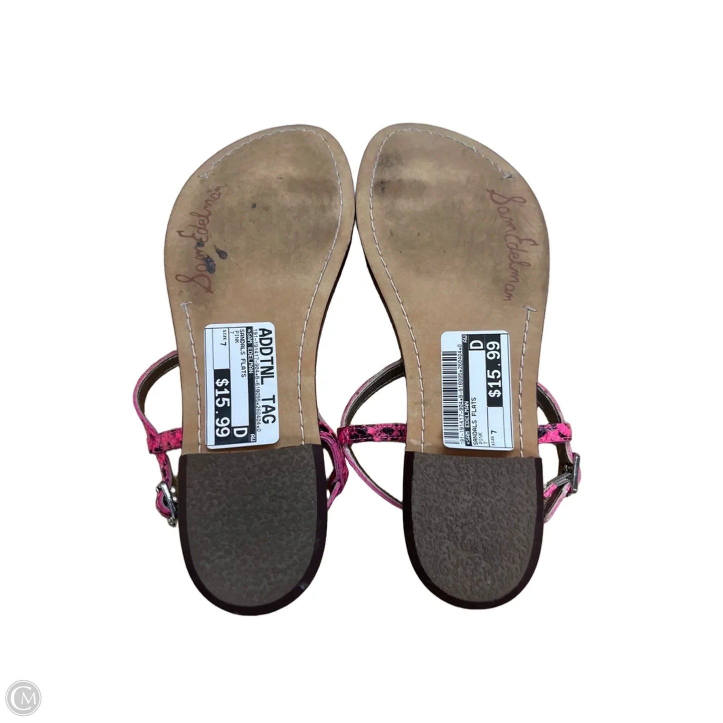 Sandals Flats By Sam Edelman In Pink, Size: 7