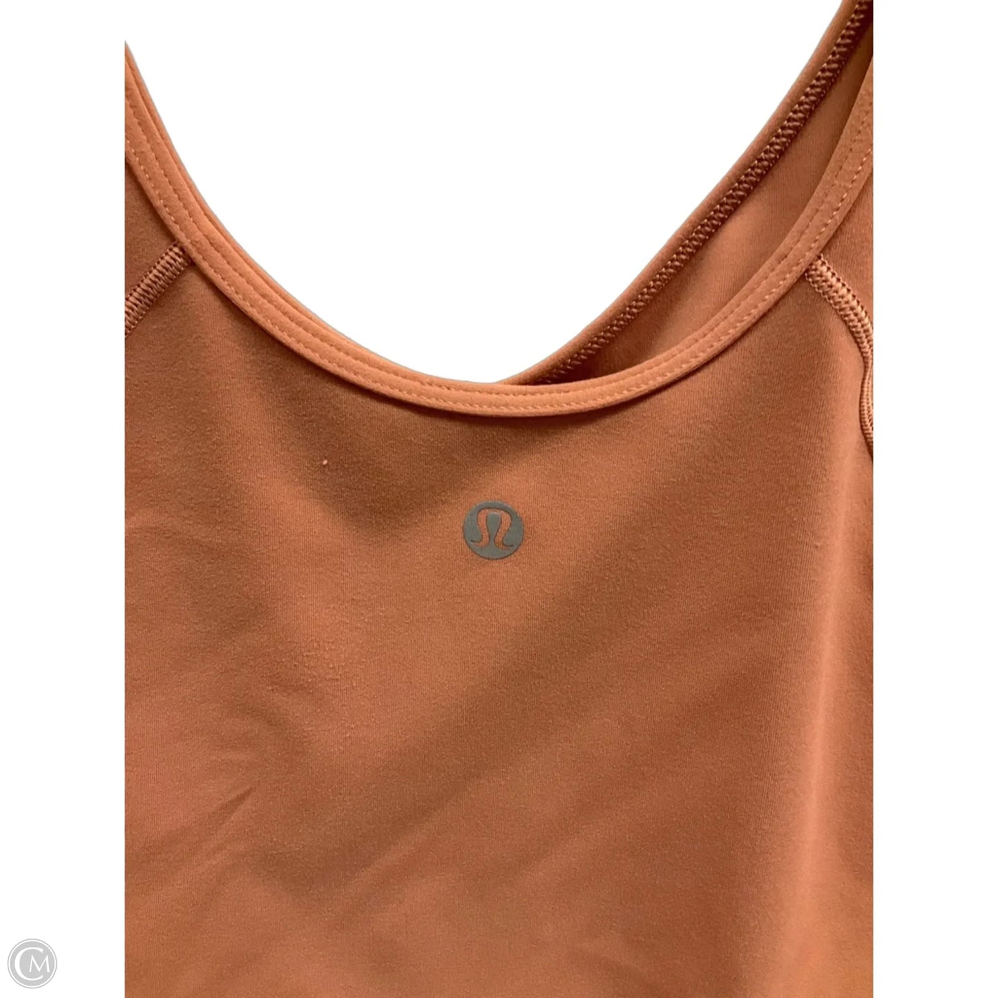 Athletic Top Long Sleeve Crewneck By Lululemon In Coral, Size: L