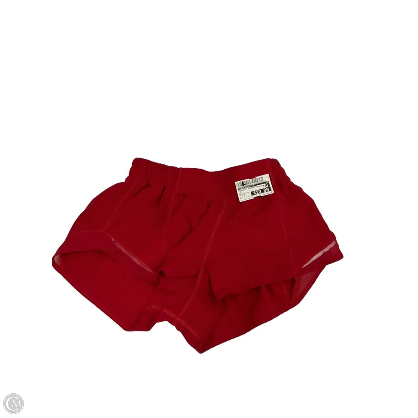 Athletic Shorts By Lululemon In Red, Size: 6