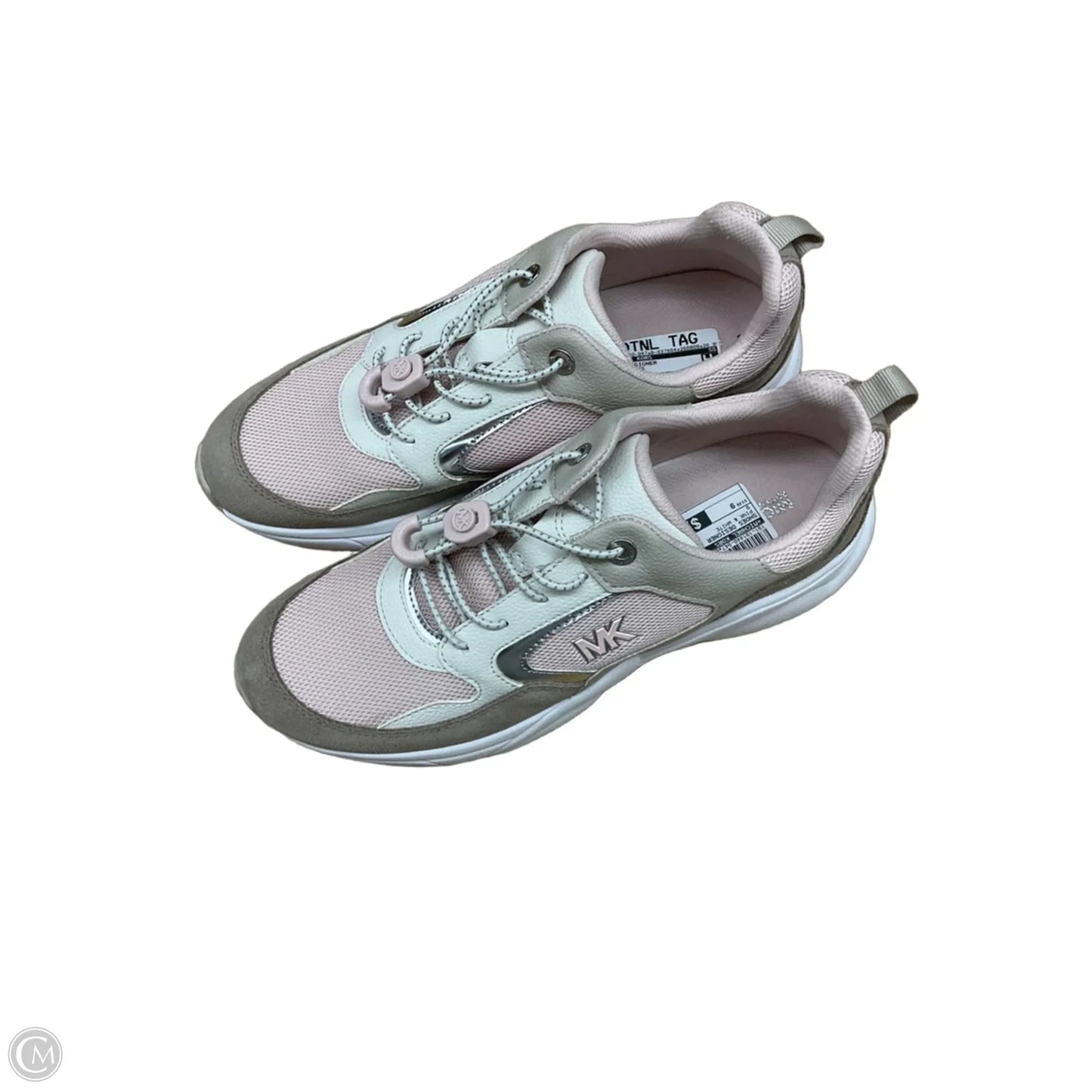 Shoes Designer By Michael Kors In Pink & White, Size: 9