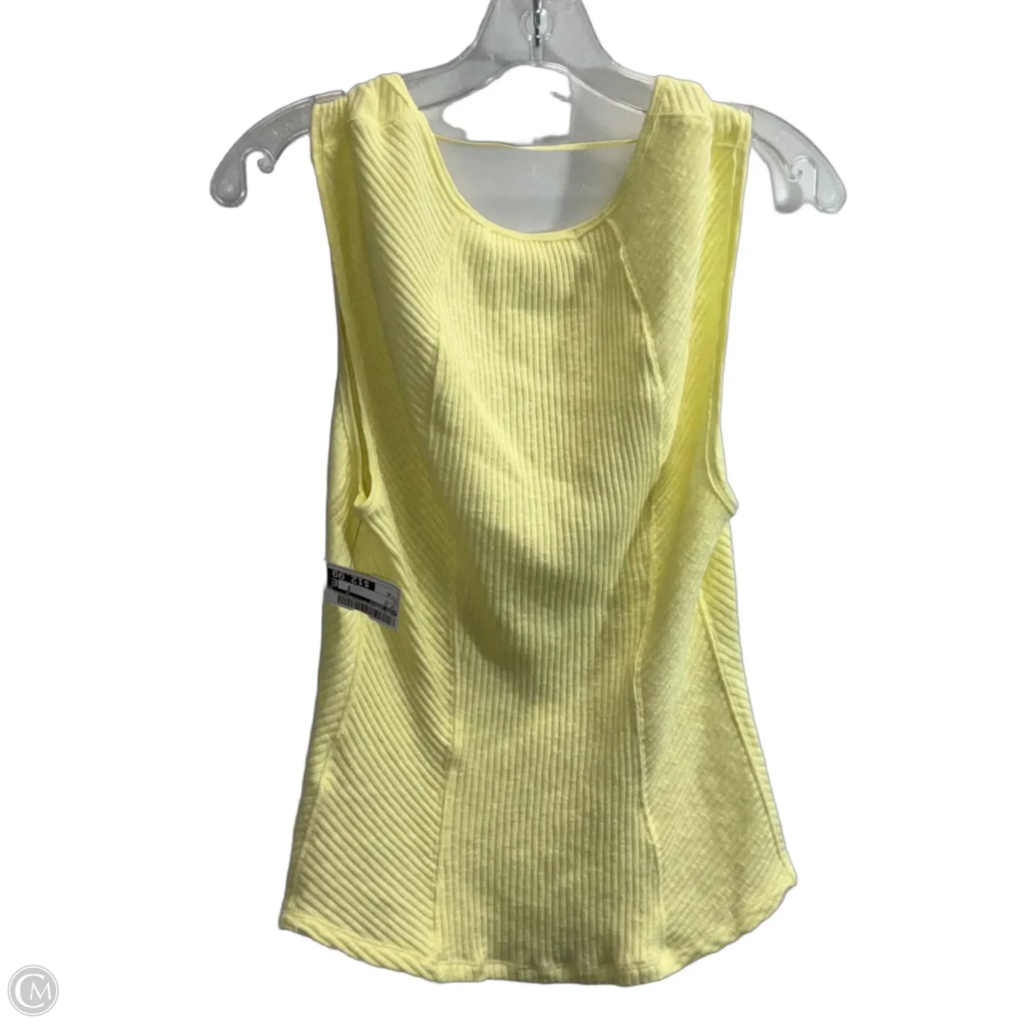 Top Short Sleeve By Free People In Yellow, Size: Xl