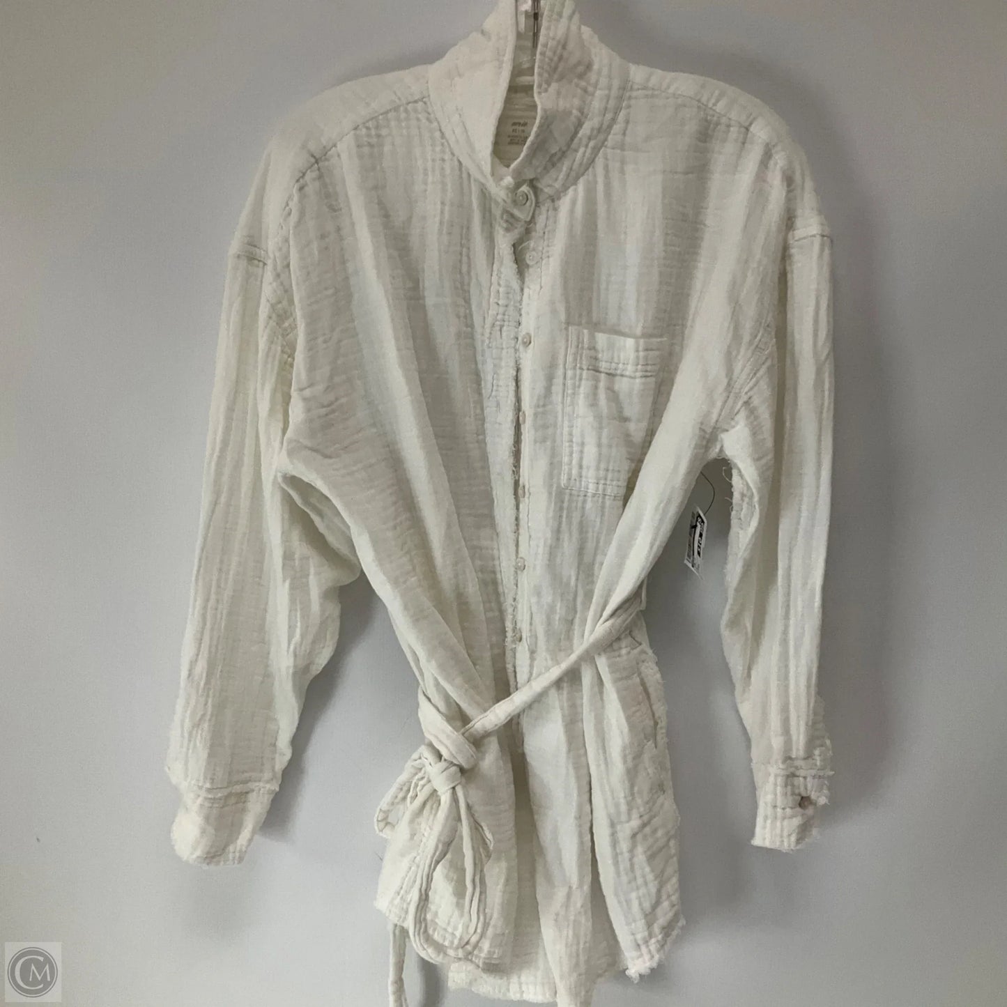 Top Long Sleeve By Aerie In White, Size: Xs