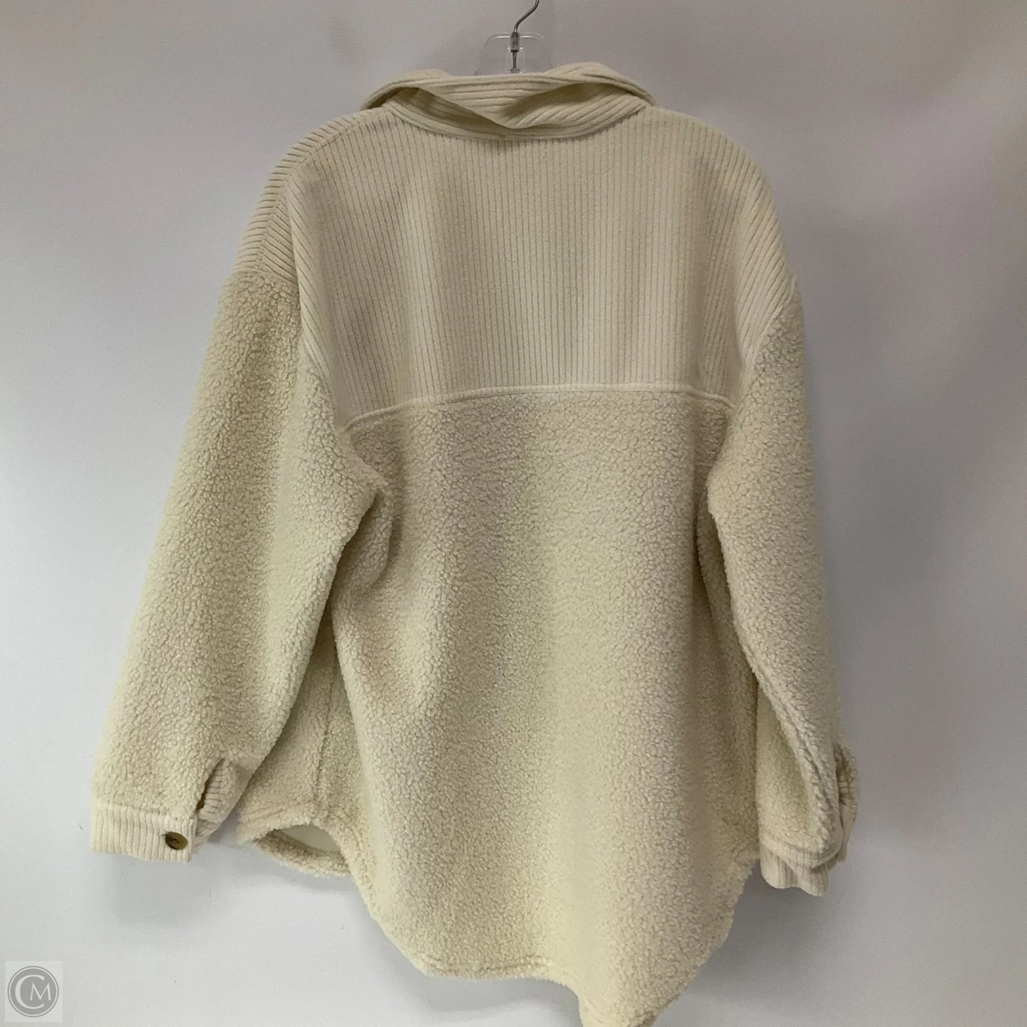 Jacket Faux Fur & Sherpa By For The Republic In Cream, Size: L