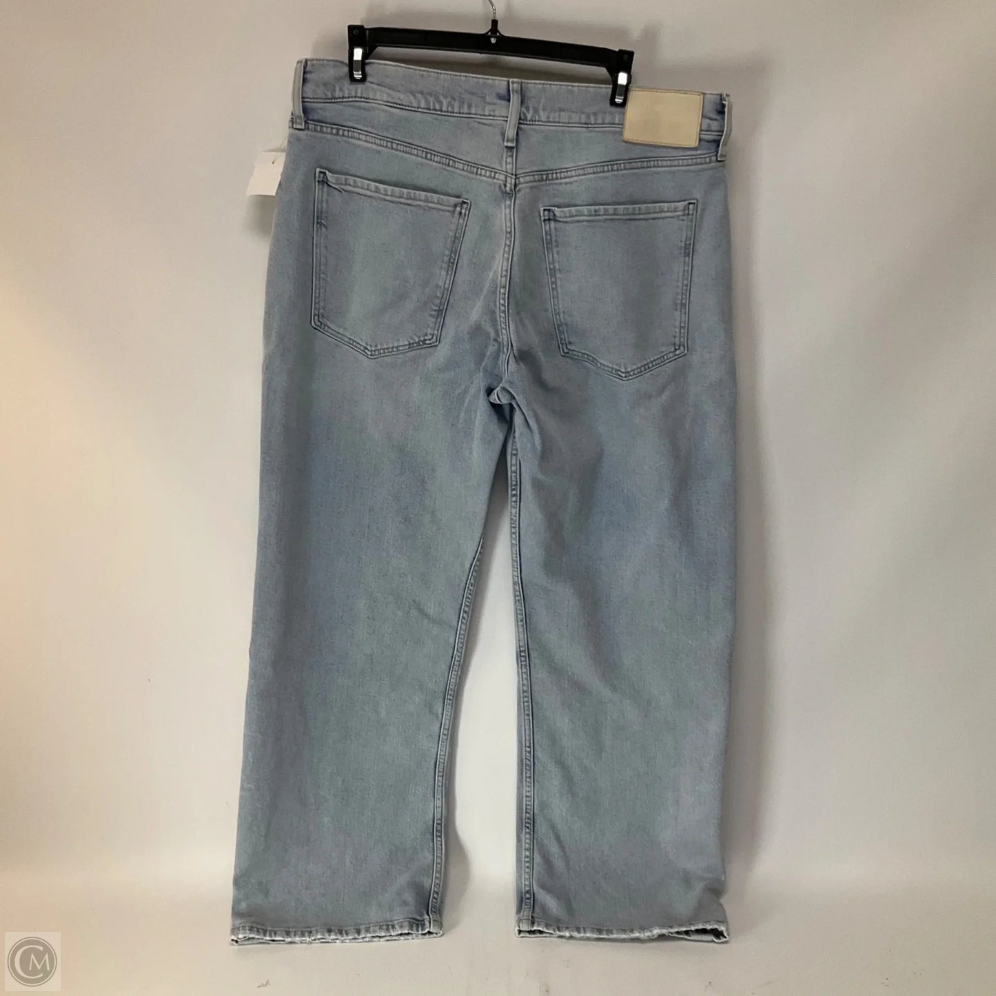 Jeans Straight By Banana Republic In Blue Denim, Size: 12