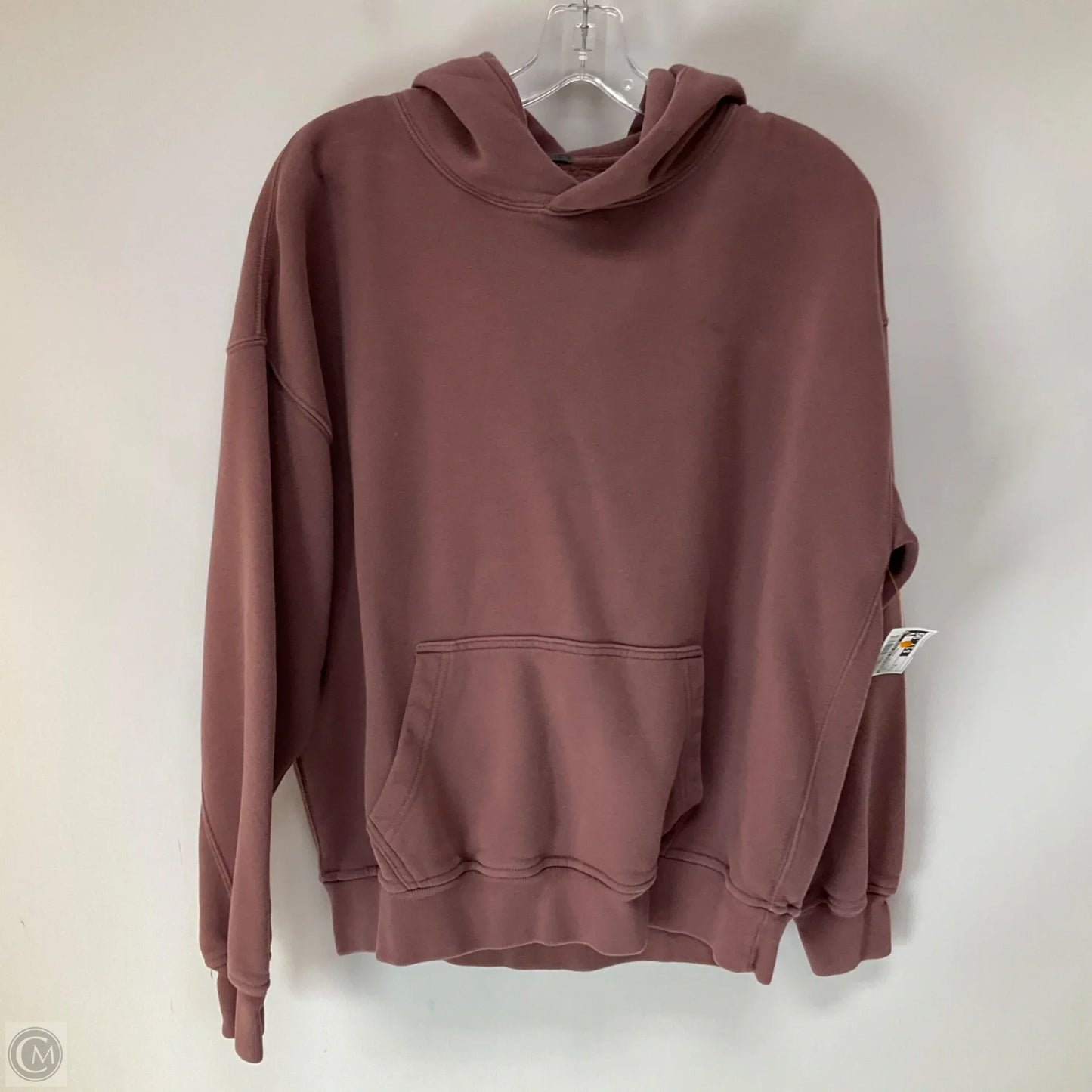 Sweatshirt Hoodie By Abercrombie And Fitch In Mauve, Size: S