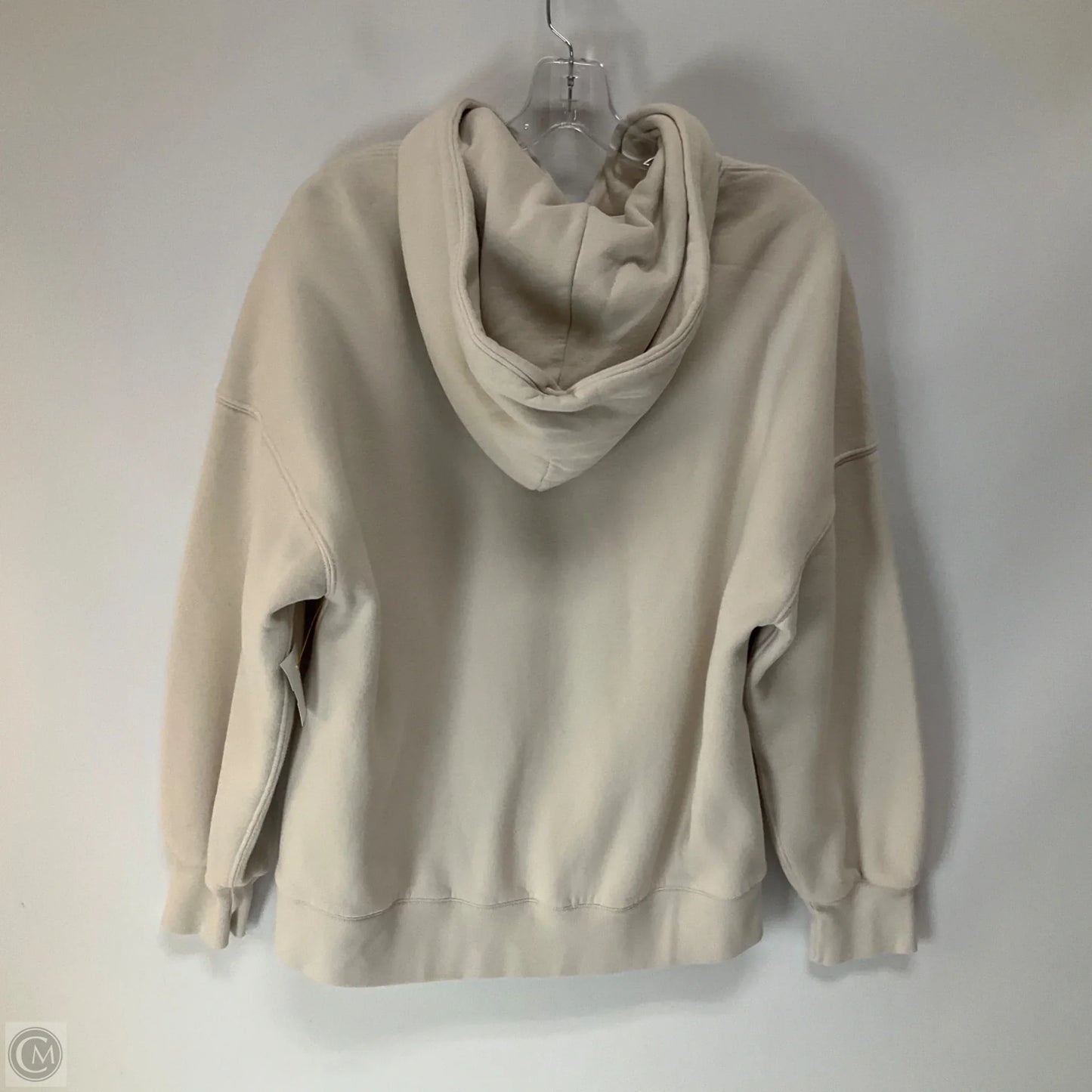 Sweatshirt Hoodie By Abercrombie And Fitch In Tan, Size: S