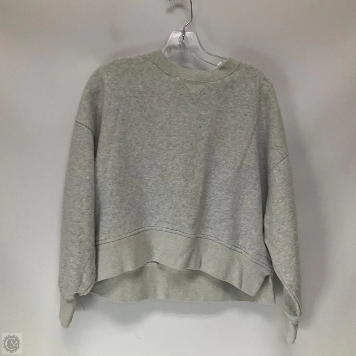 Sweatshirt Crewneck By Abercrombie And Fitch In Grey, Size: S