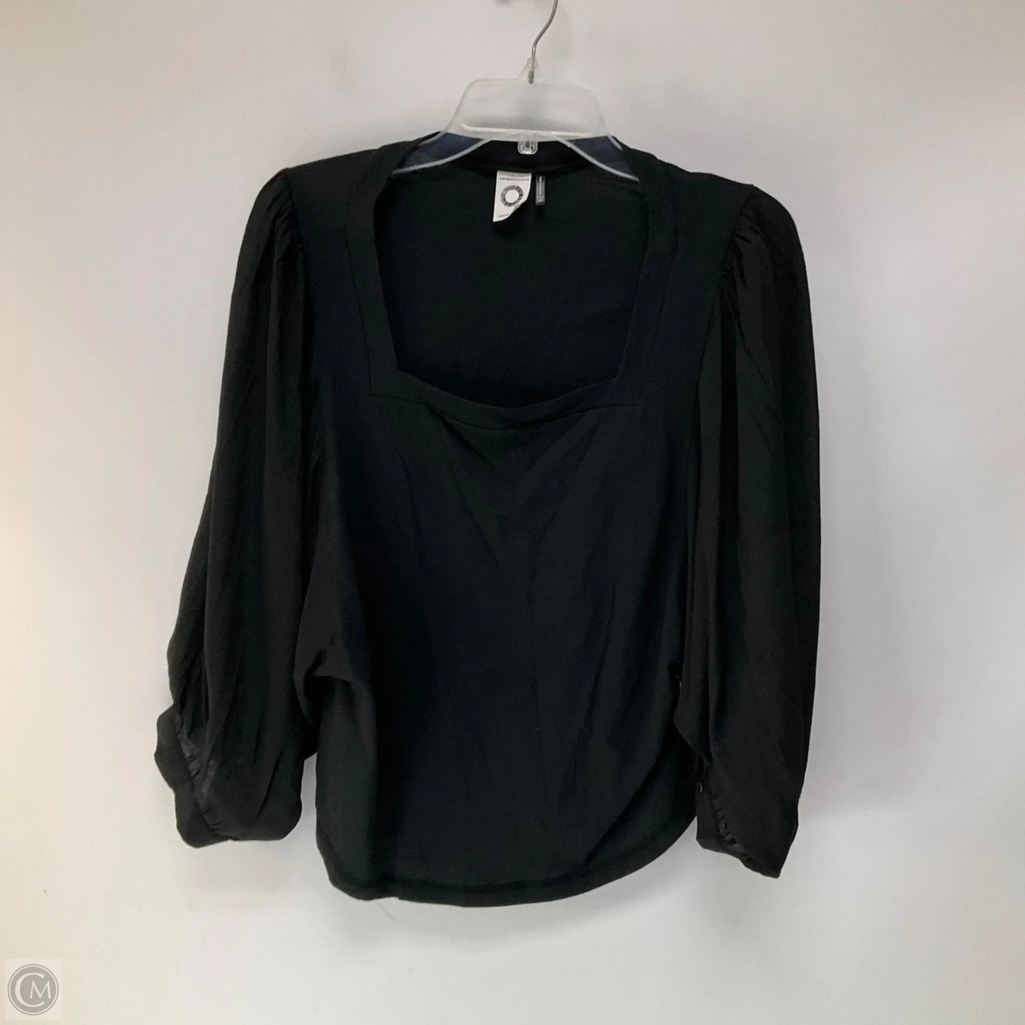 Top Long Sleeve By Anthropologie In Black, Size: M