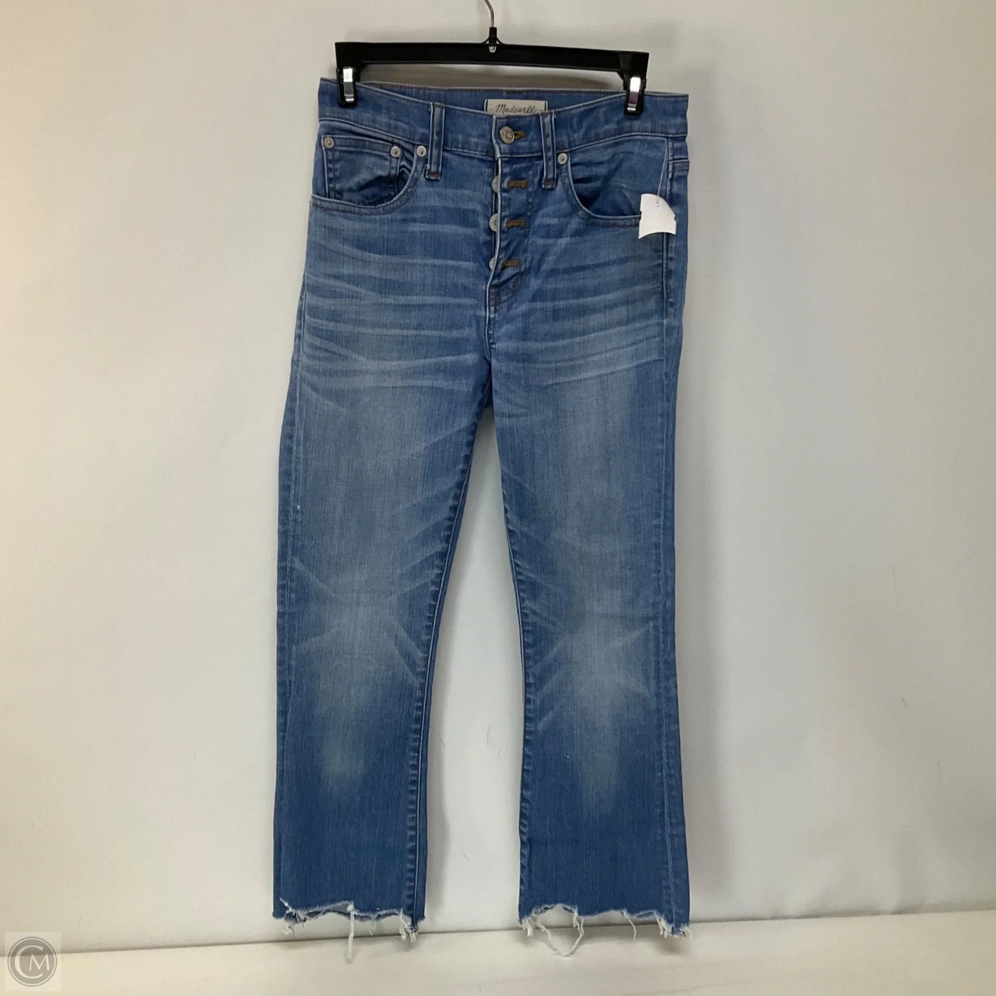 Jeans Straight By Madewell In Blue Denim, Size: 0
