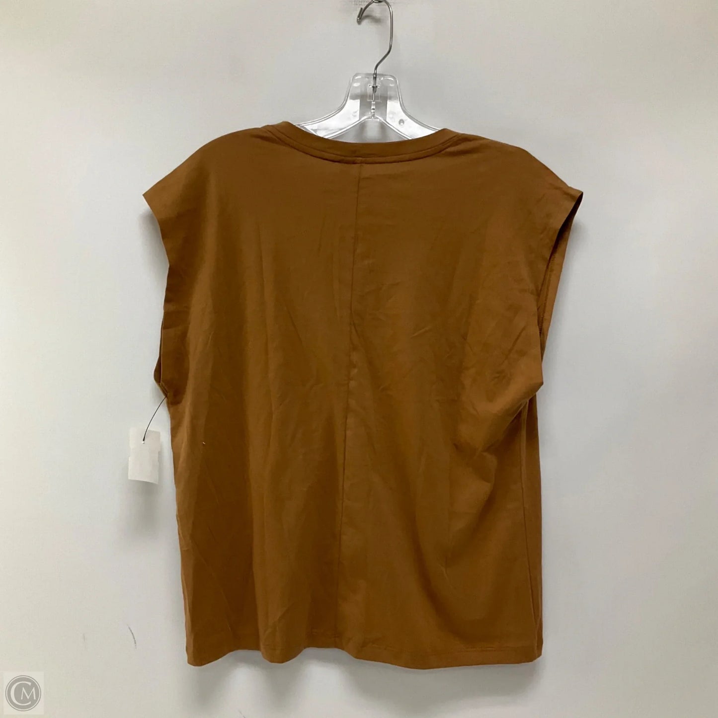 Top Short Sleeve Basic By Nordstrom In Brown, Size: S