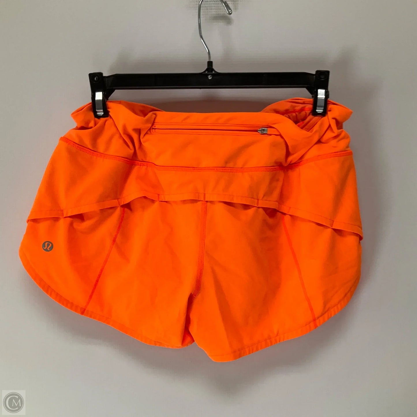 Athletic Shorts By Lululemon In Orange, Size: 6