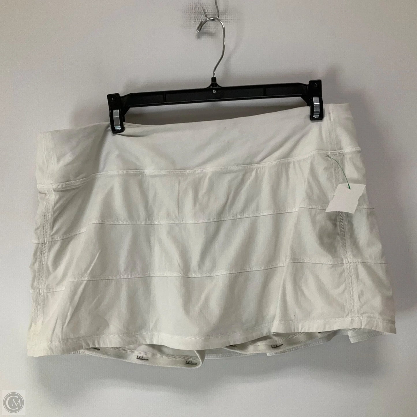 Athletic Skort By Lululemon In White, Size: 12