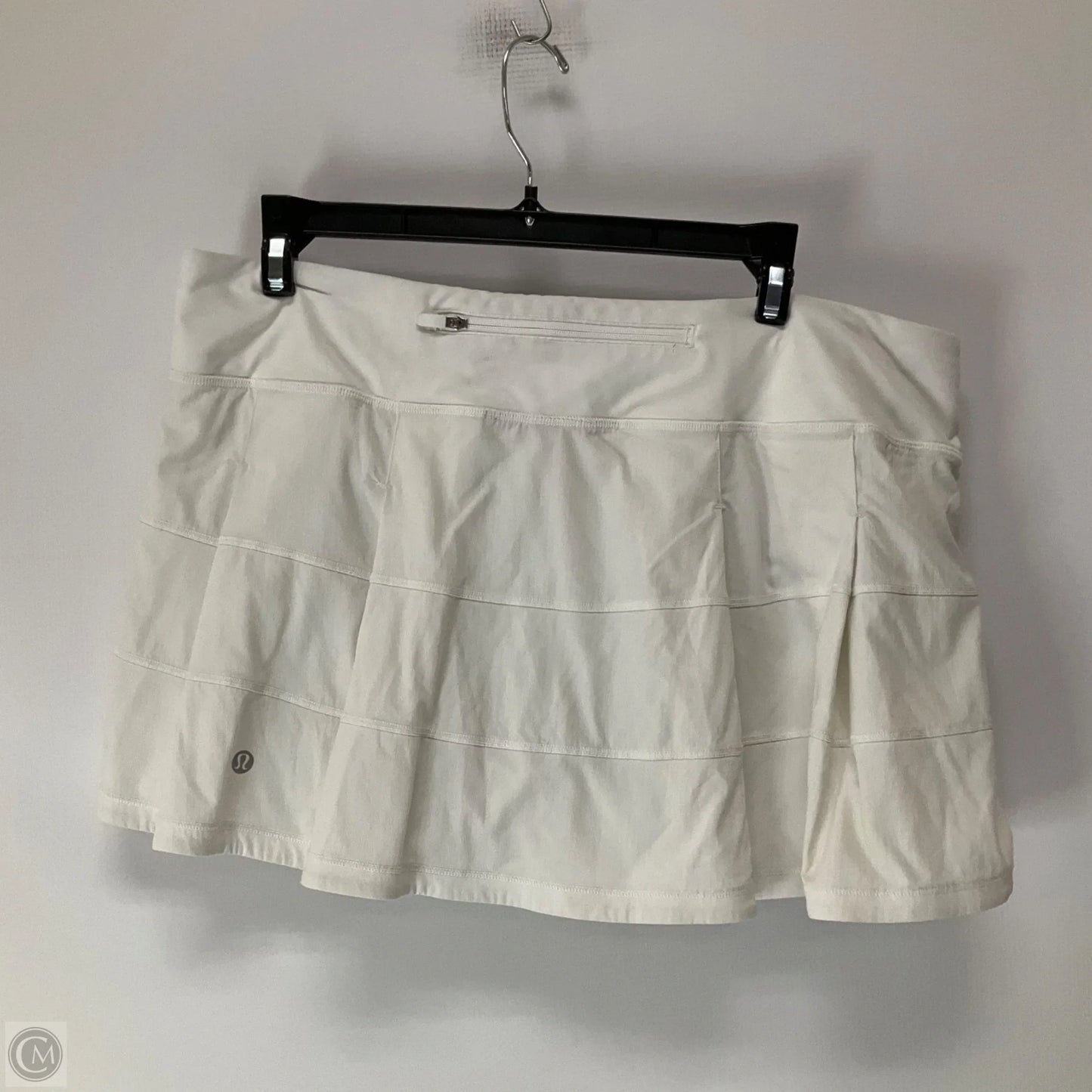 Athletic Skort By Lululemon In White, Size: 12