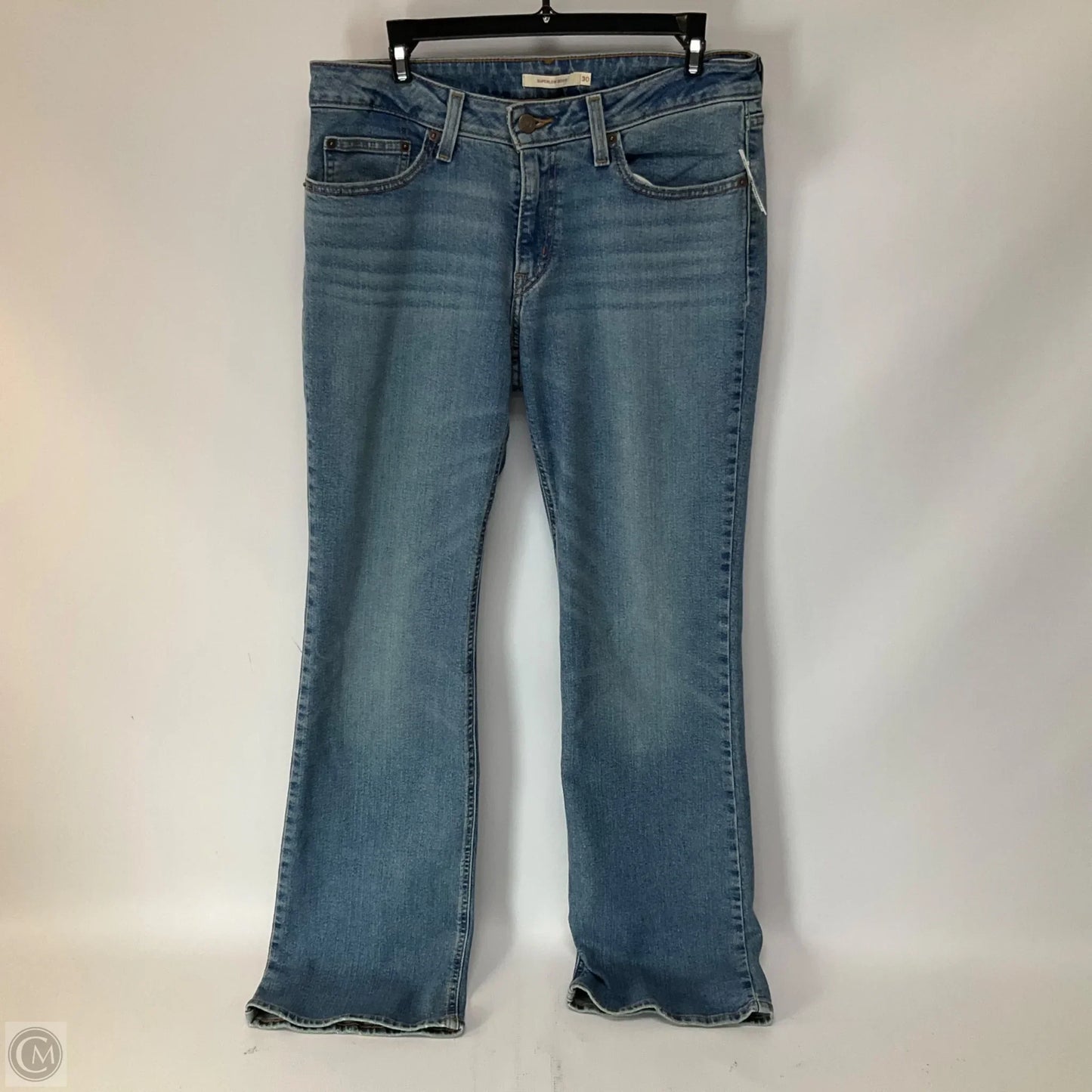 Jeans Boot Cut By Levis In Blue Denim, Size: 10