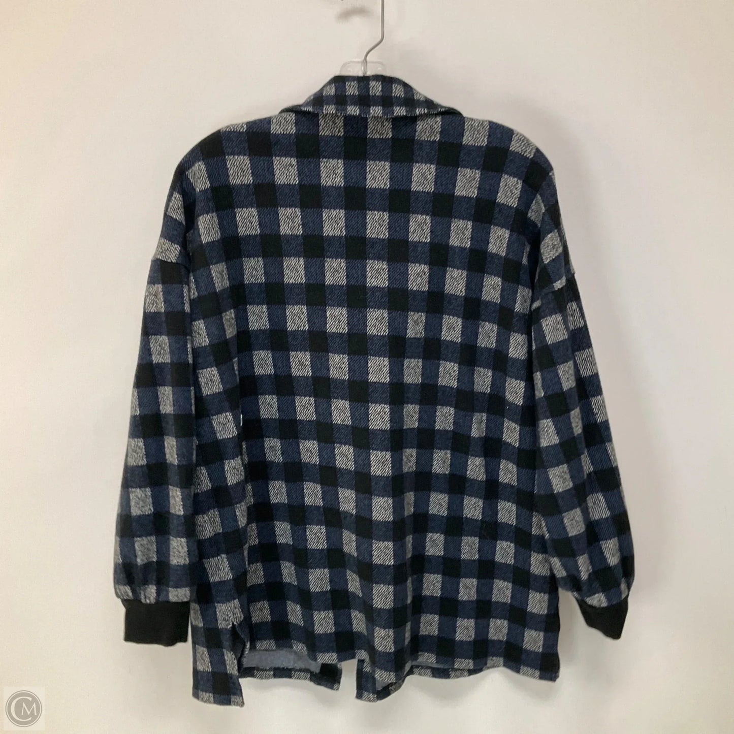 Jacket Shirt By Madewell In Blue, Size: S
