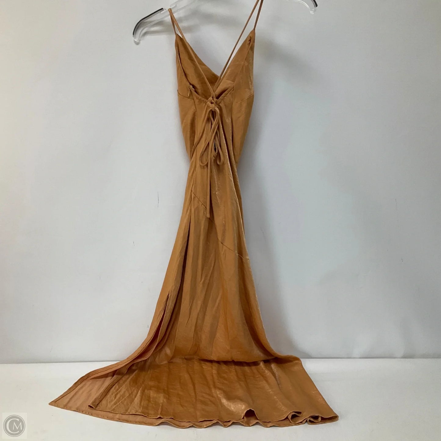 Dress Party Long By Clothes Mentor In Orange, Size: 4