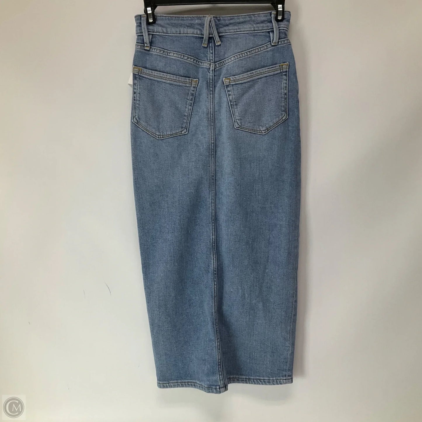 Skirt Maxi By Good American In Blue Denim, Size: 0