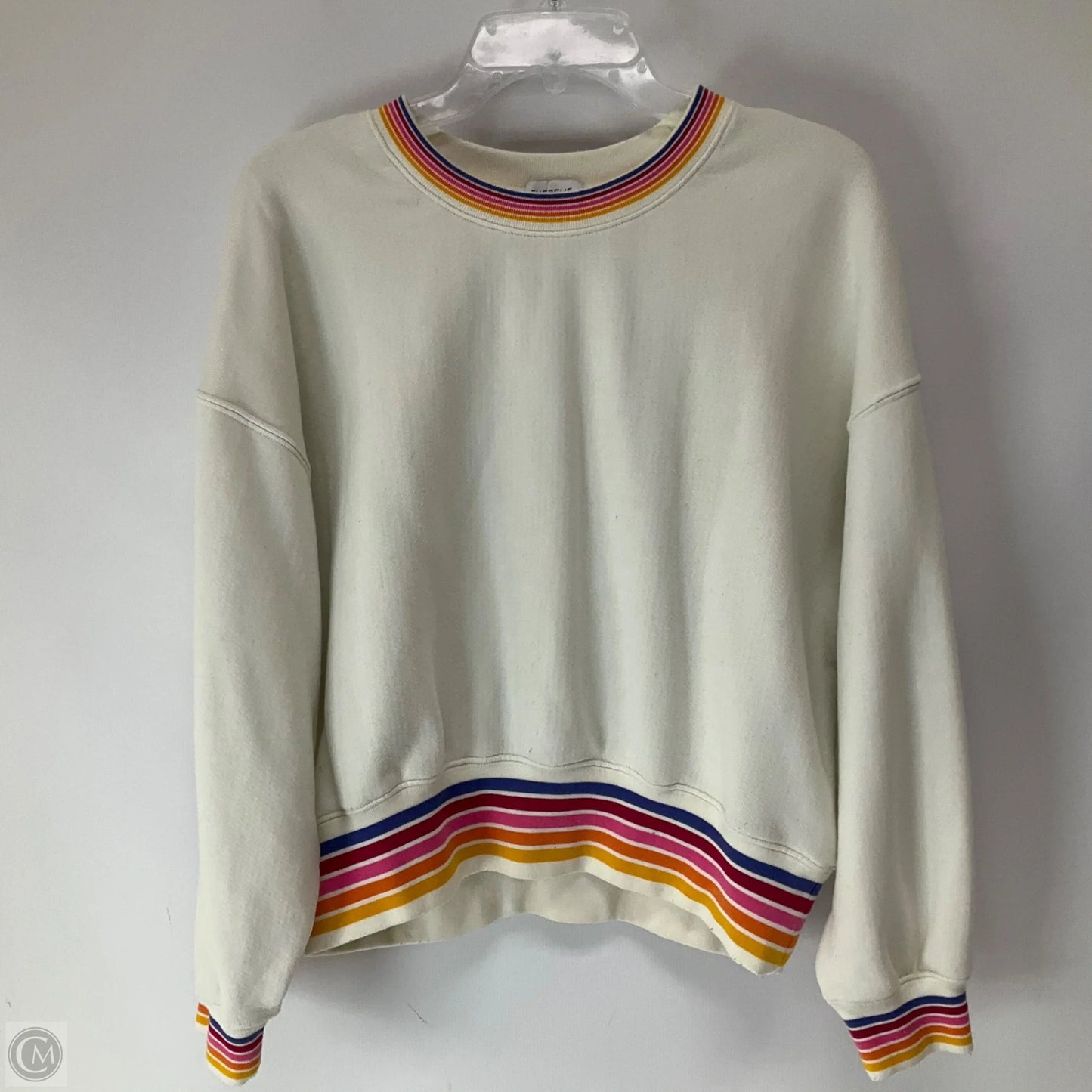 Sweatshirt Crewneck By Evereve In White, Size: Xs