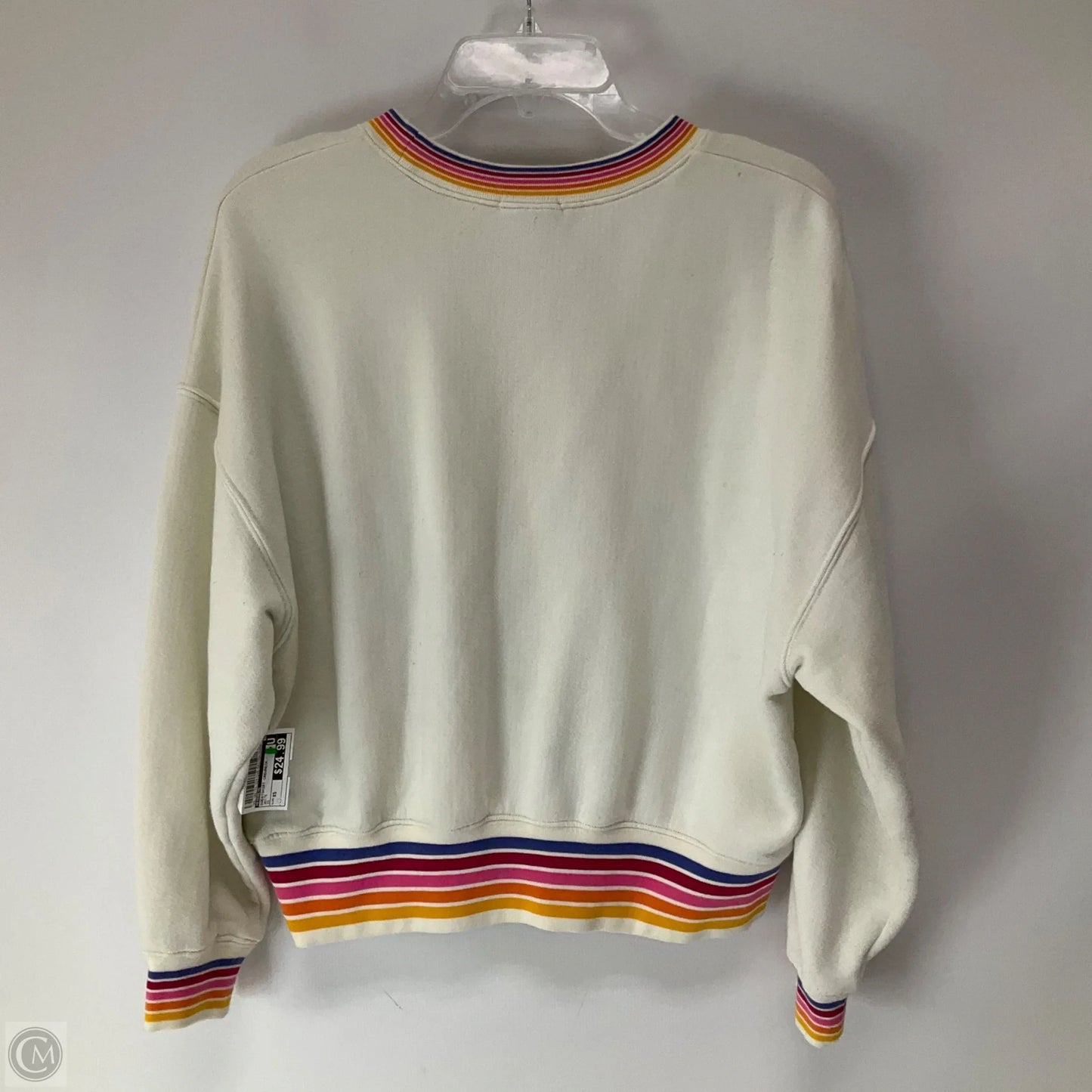 Sweatshirt Crewneck By Evereve In White, Size: Xs