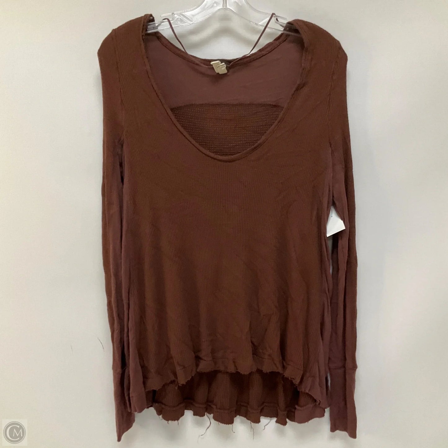 Top Long Sleeve By We The Free In Brown, Size: Xs