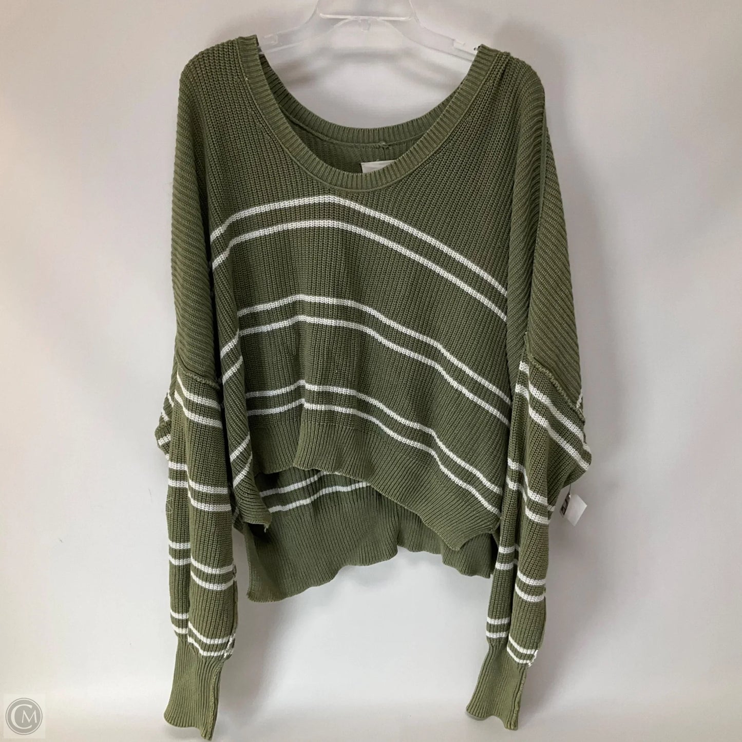Sweater By Aerie In Green & White, Size: Xl