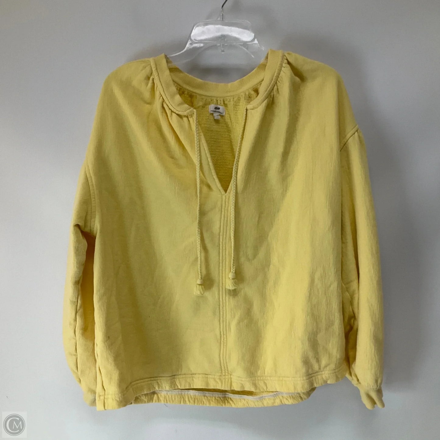 Sweatshirt Crewneck By Aerie In Yellow, Size: Xs