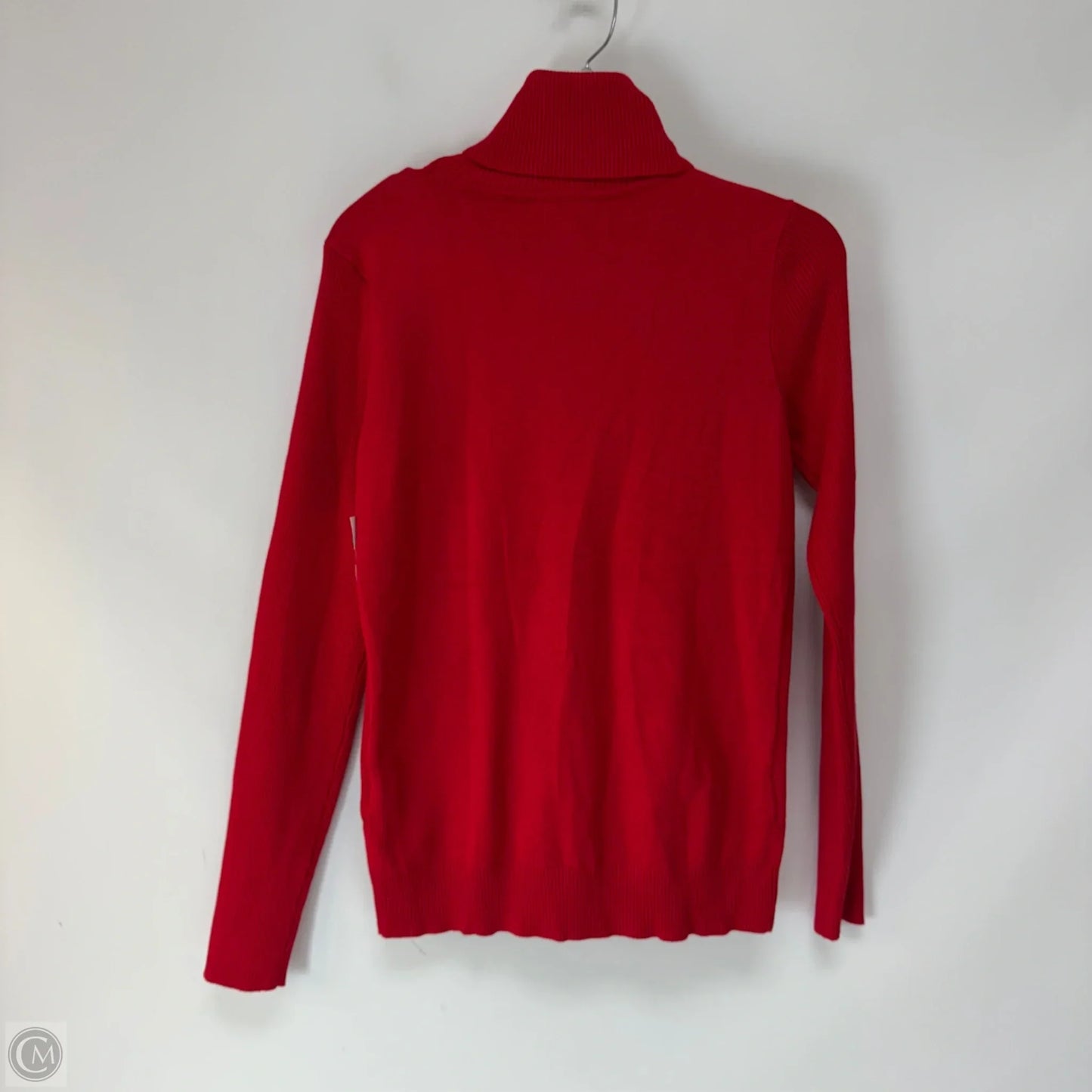 Top Long Sleeve By Calvin Klein In Red, Size: S