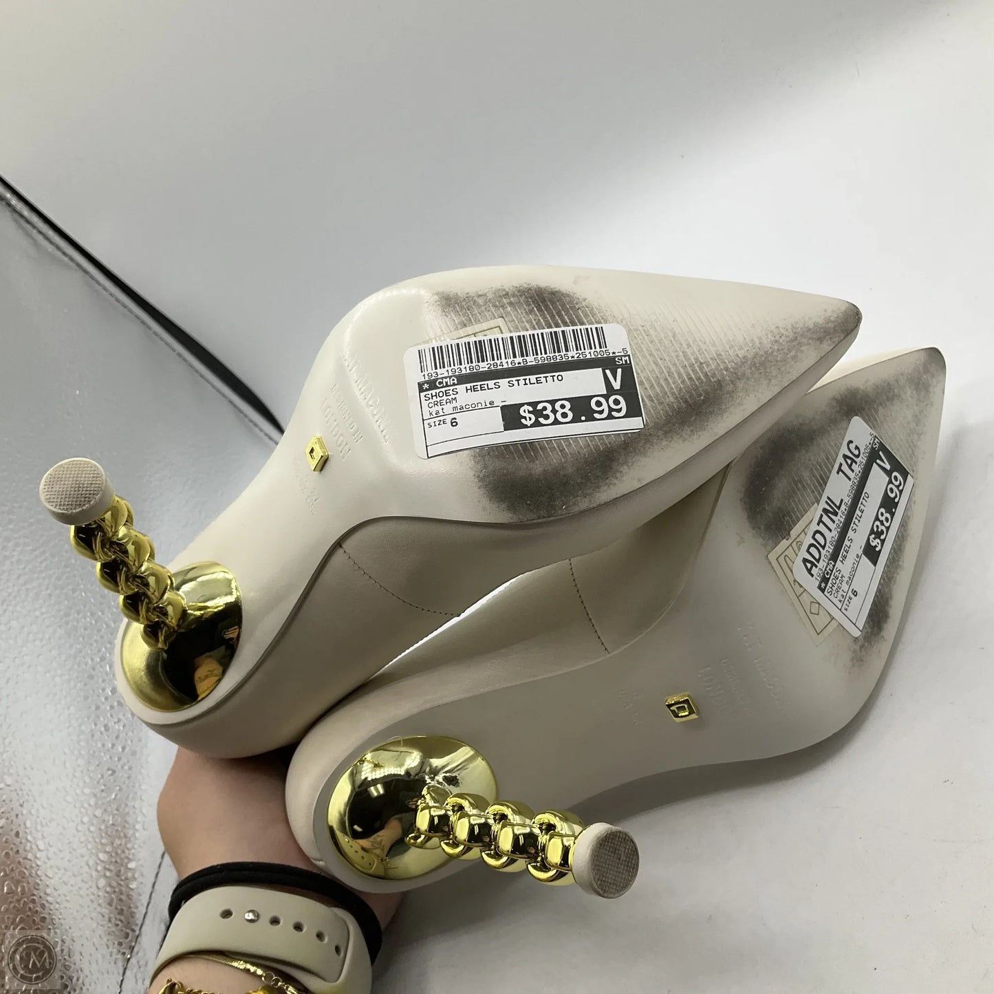 Shoes Heels Stiletto By Cma In Cream, Size: 6