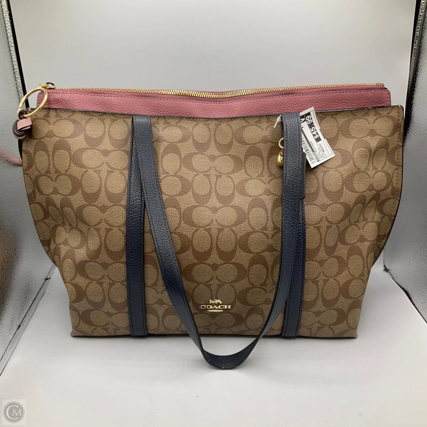 Tote Designer By Coach, Size: Medium